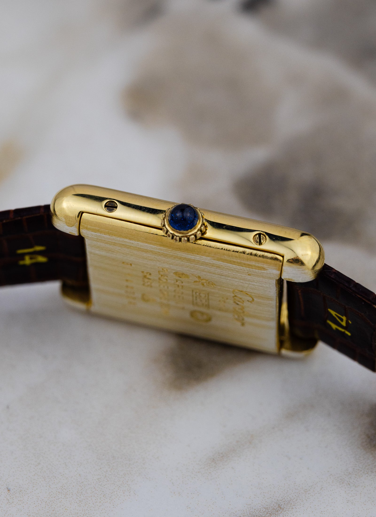1990s Ladies Must de Cartier Tank Ivory Roman Dial