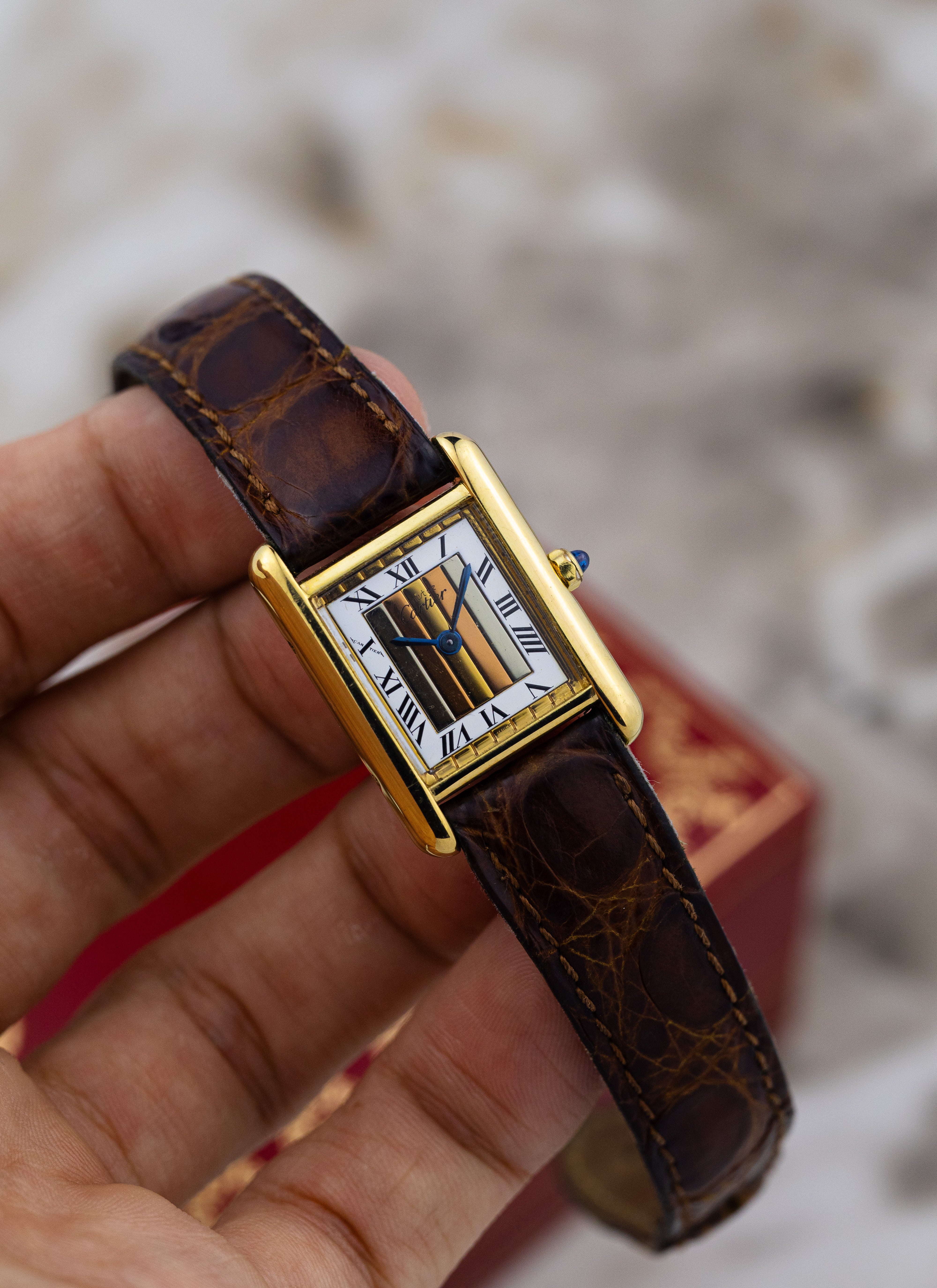 1990s Must de Cartier Tank Trinity Dial 3 66001