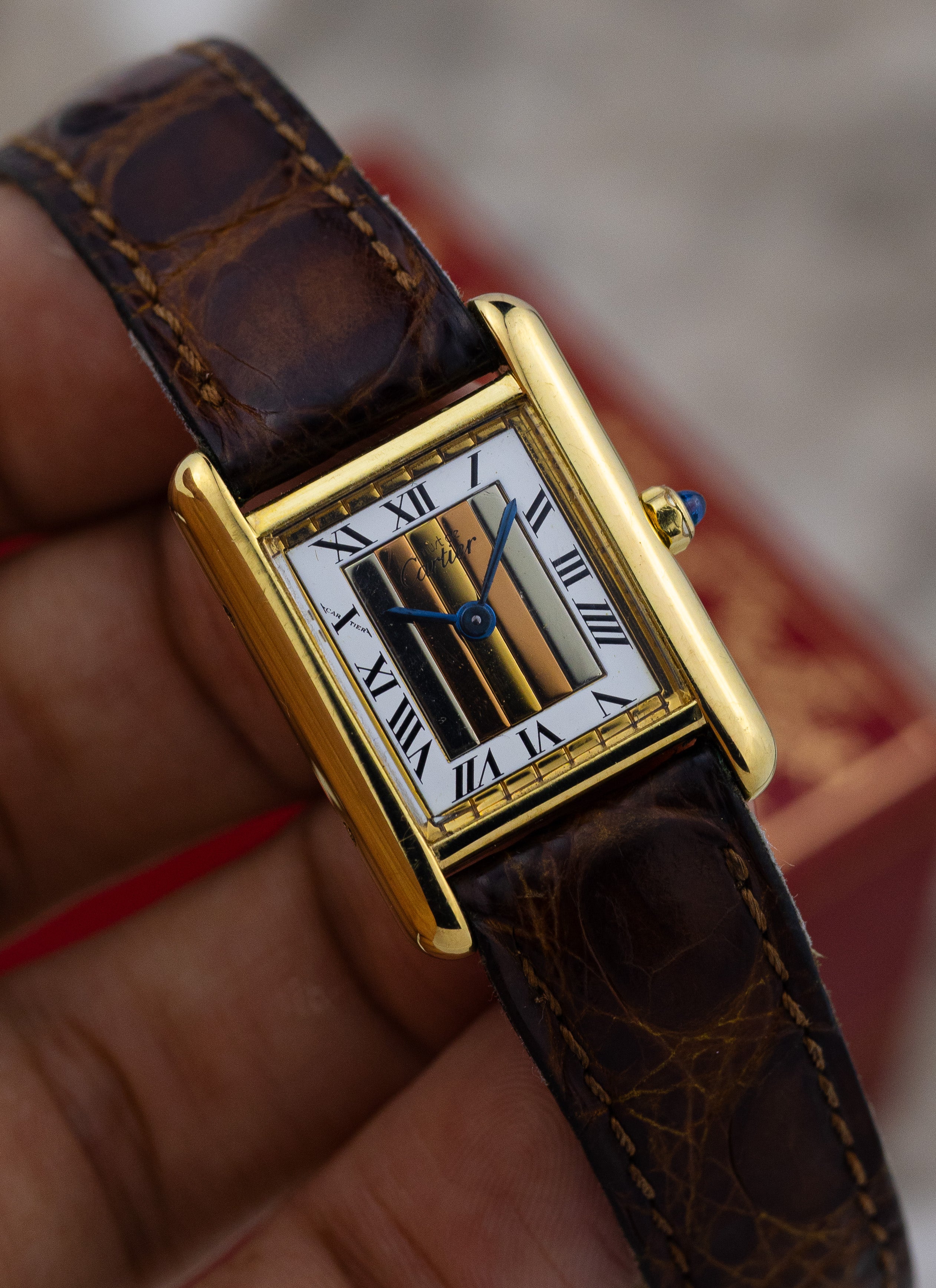 1990s Must de Cartier Tank Trinity Dial 3 66001