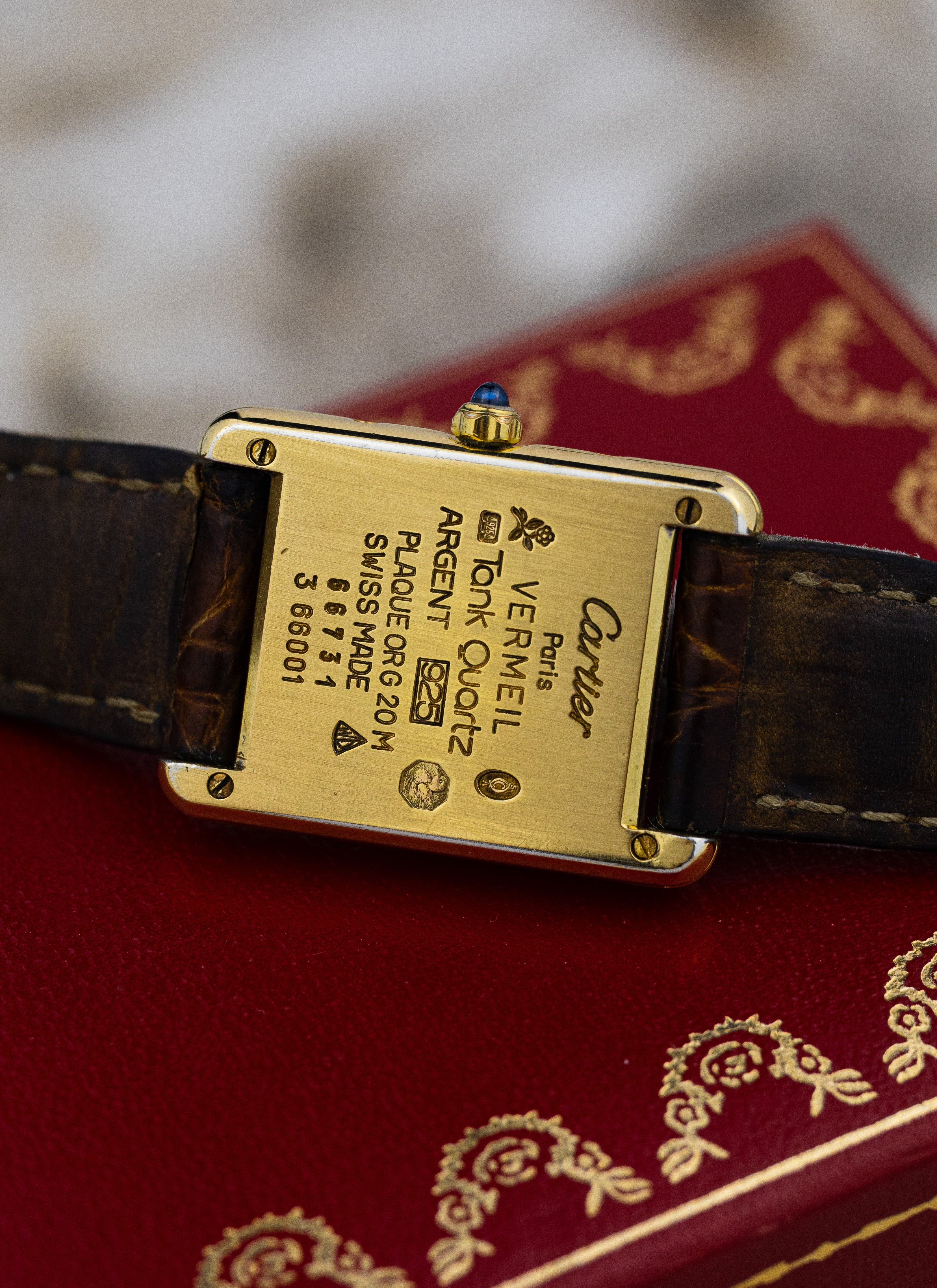 1990s Must de Cartier Tank Trinity Dial 3 66001