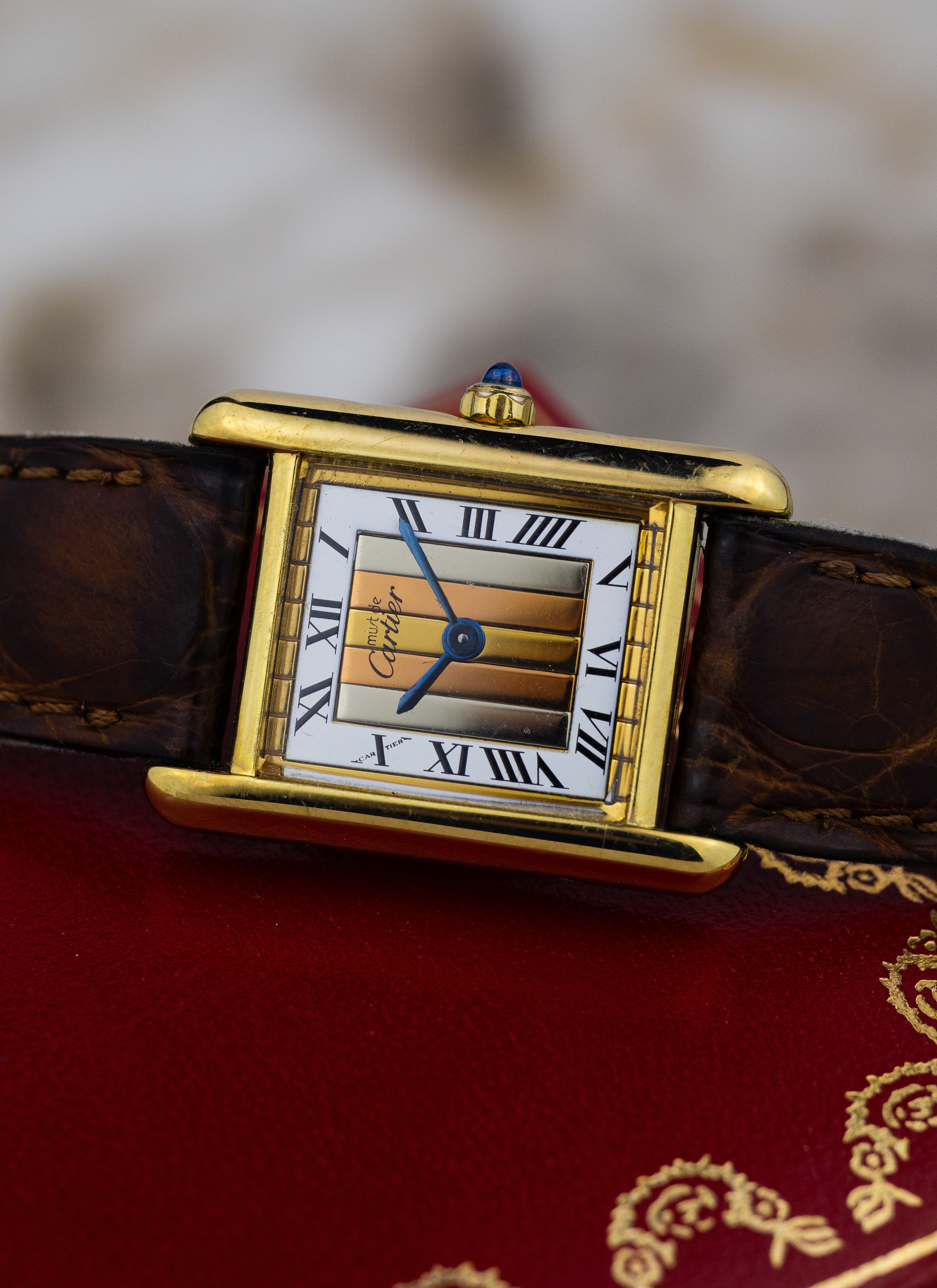 1990s Must de Cartier Tank Trinity Dial 3 66001