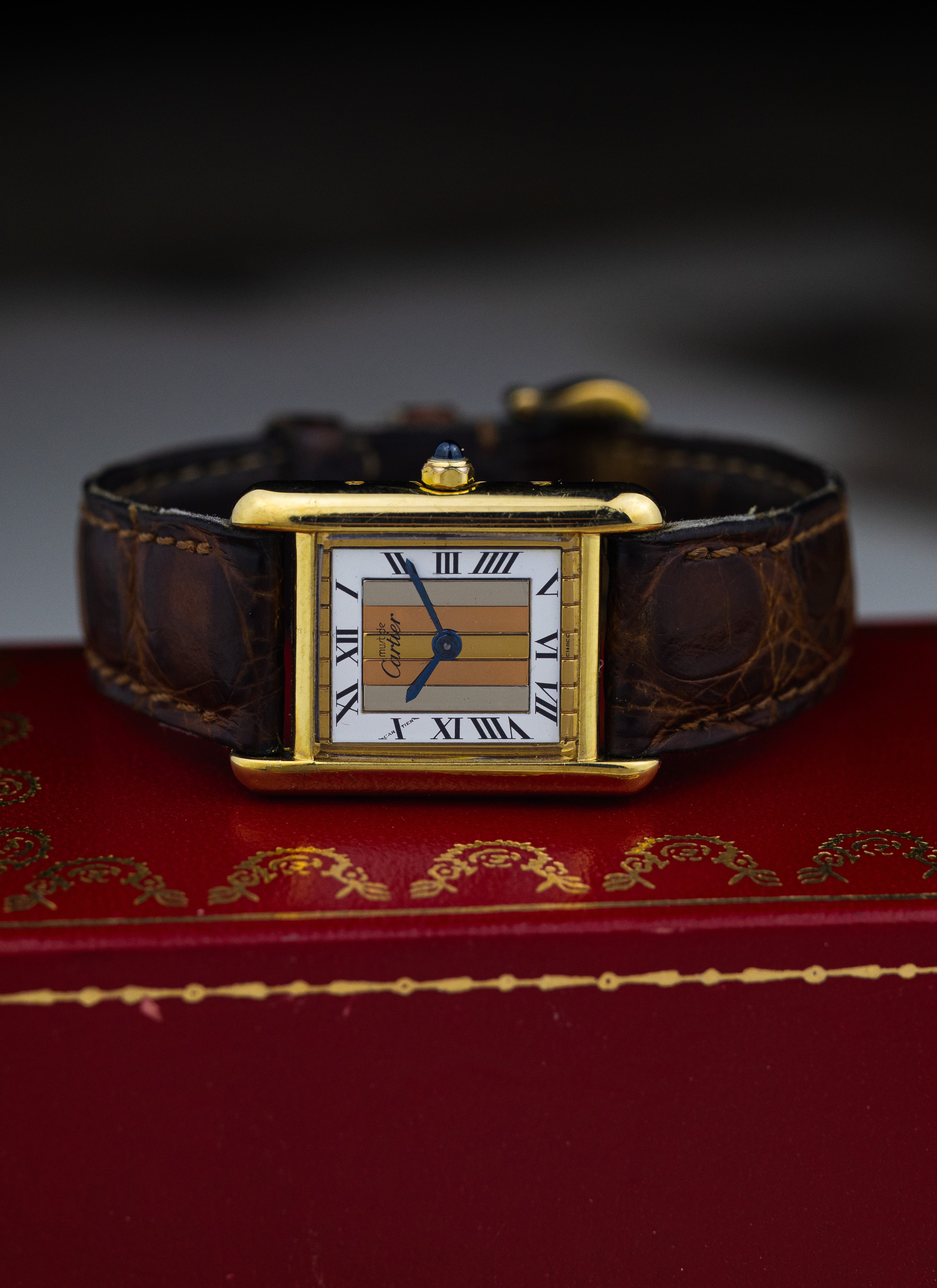 1990s Must de Cartier Tank Trinity Dial 3 66001