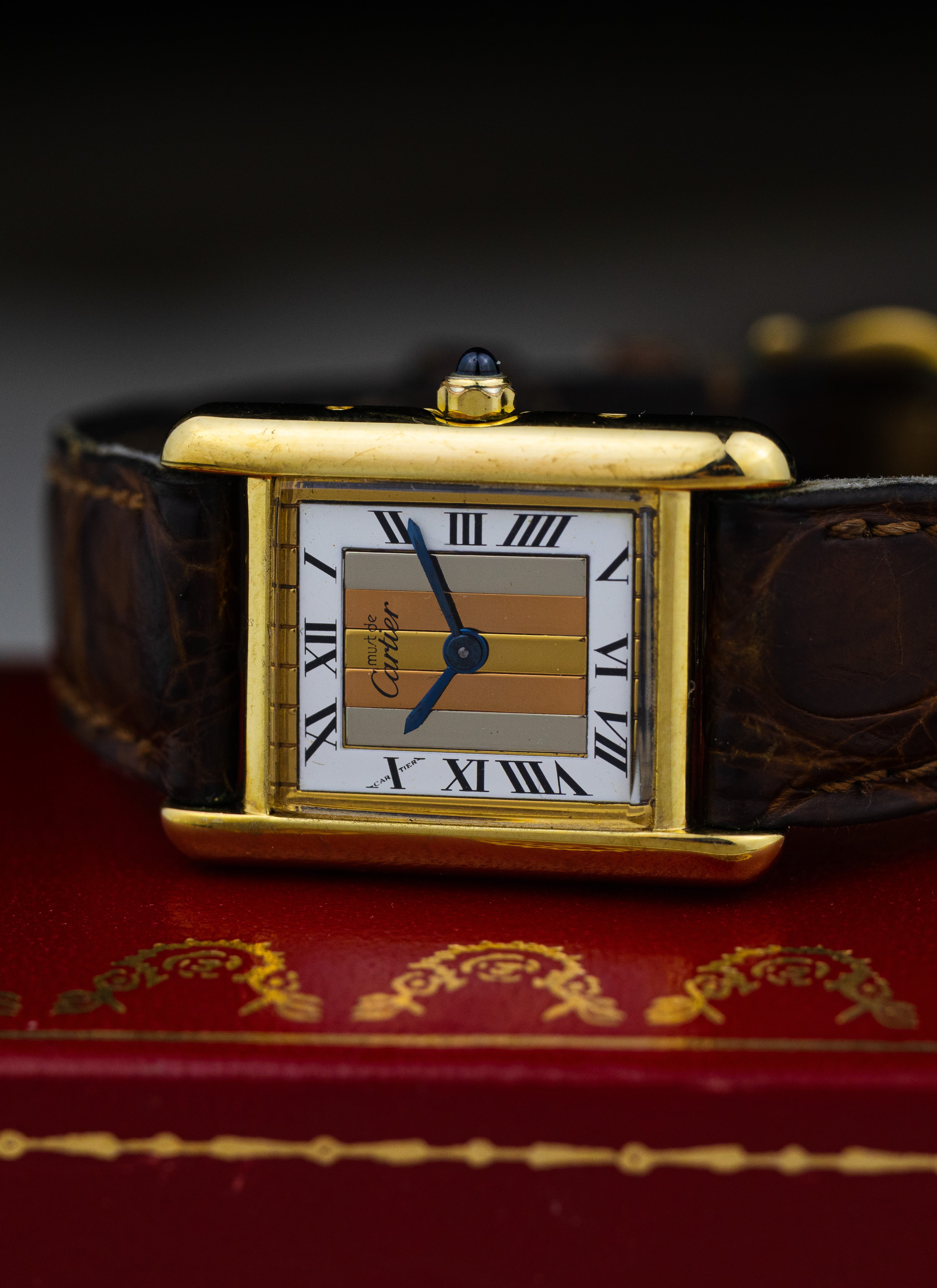 1990s Must de Cartier Tank Trinity Dial 3 66001