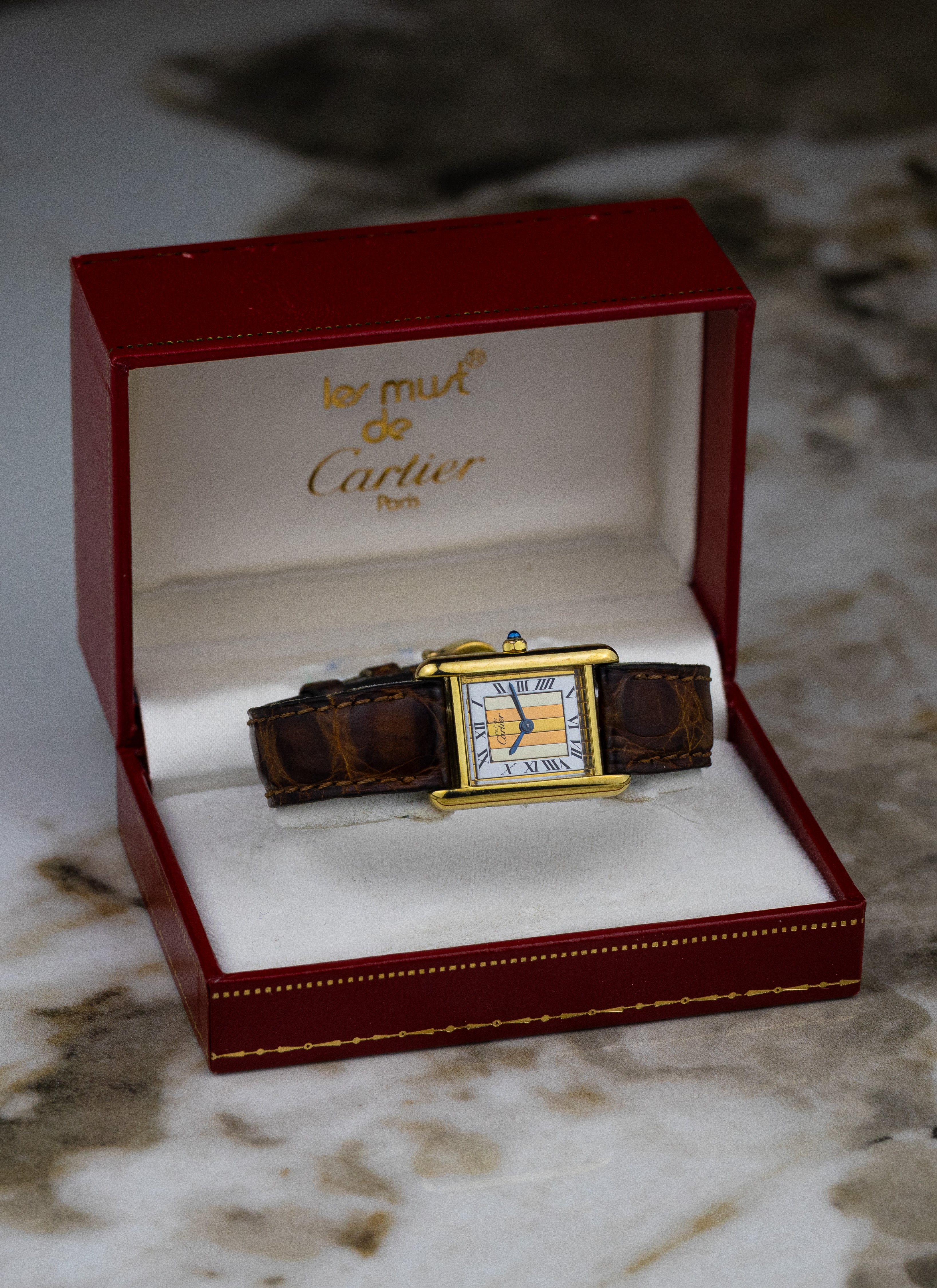 1990s Must de Cartier Tank Trinity Dial 3 66001