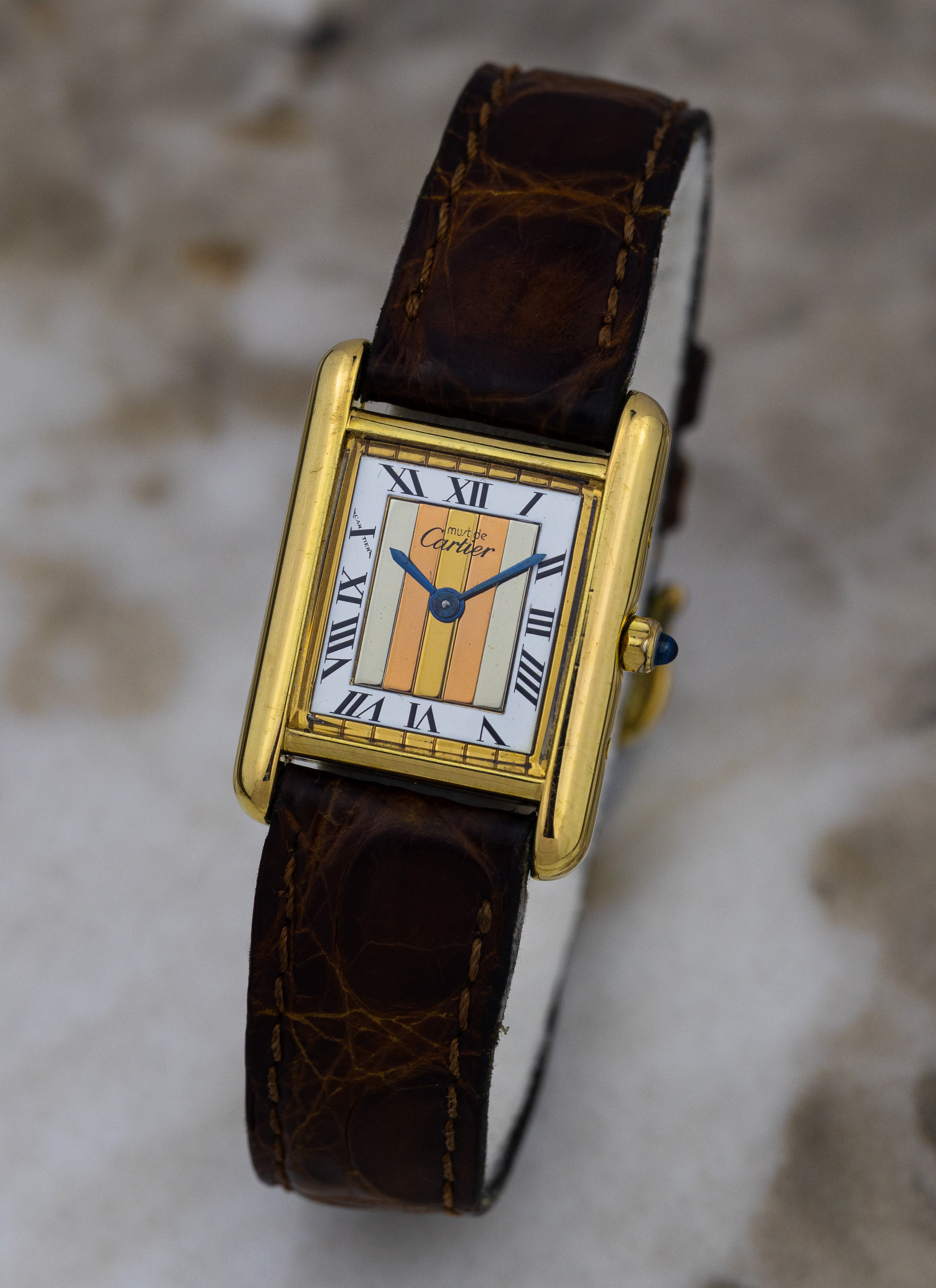 1990s Must de Cartier Tank Trinity Dial 3 66001