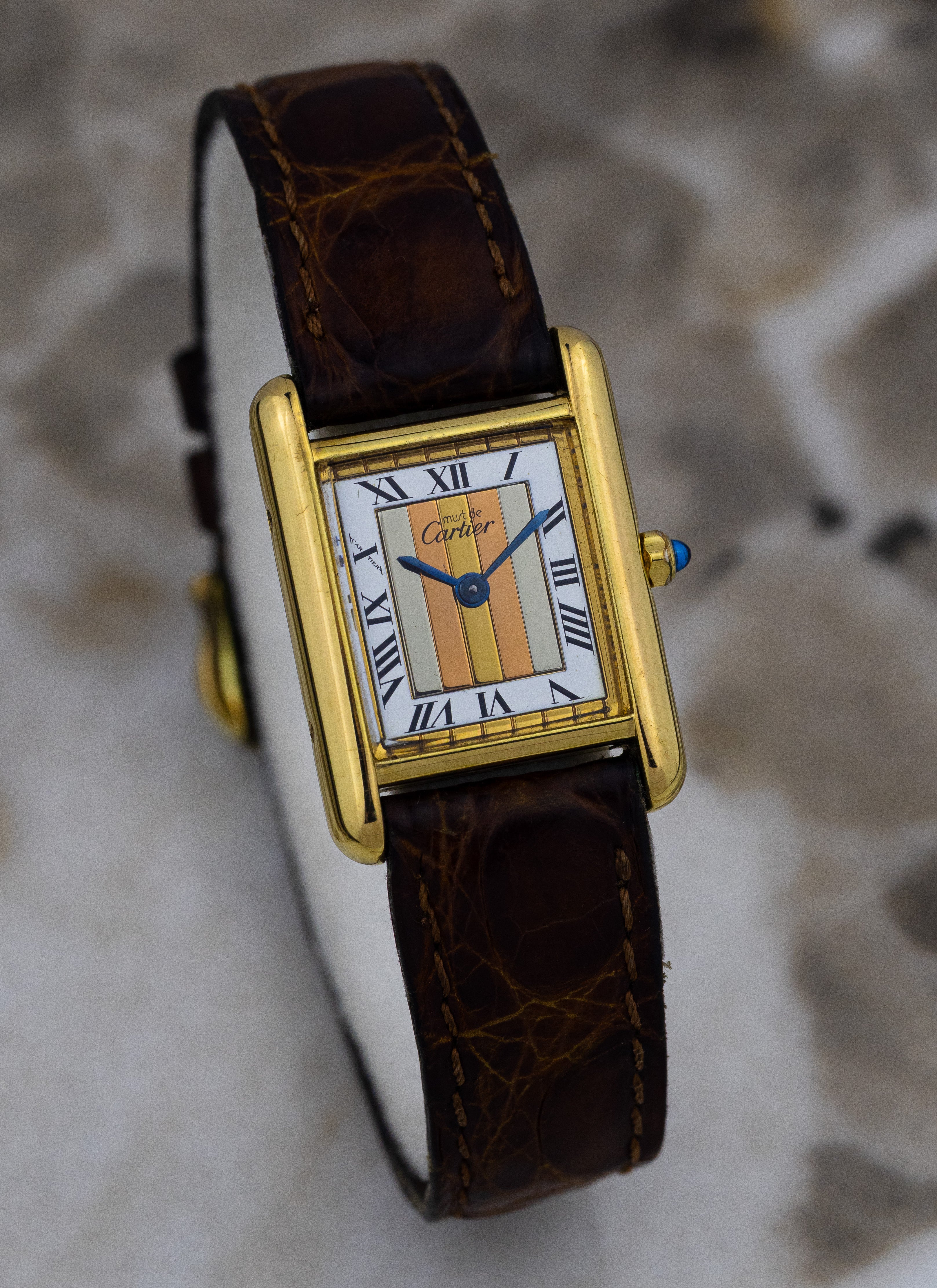 1990s Must de Cartier Tank Trinity Dial 3 66001