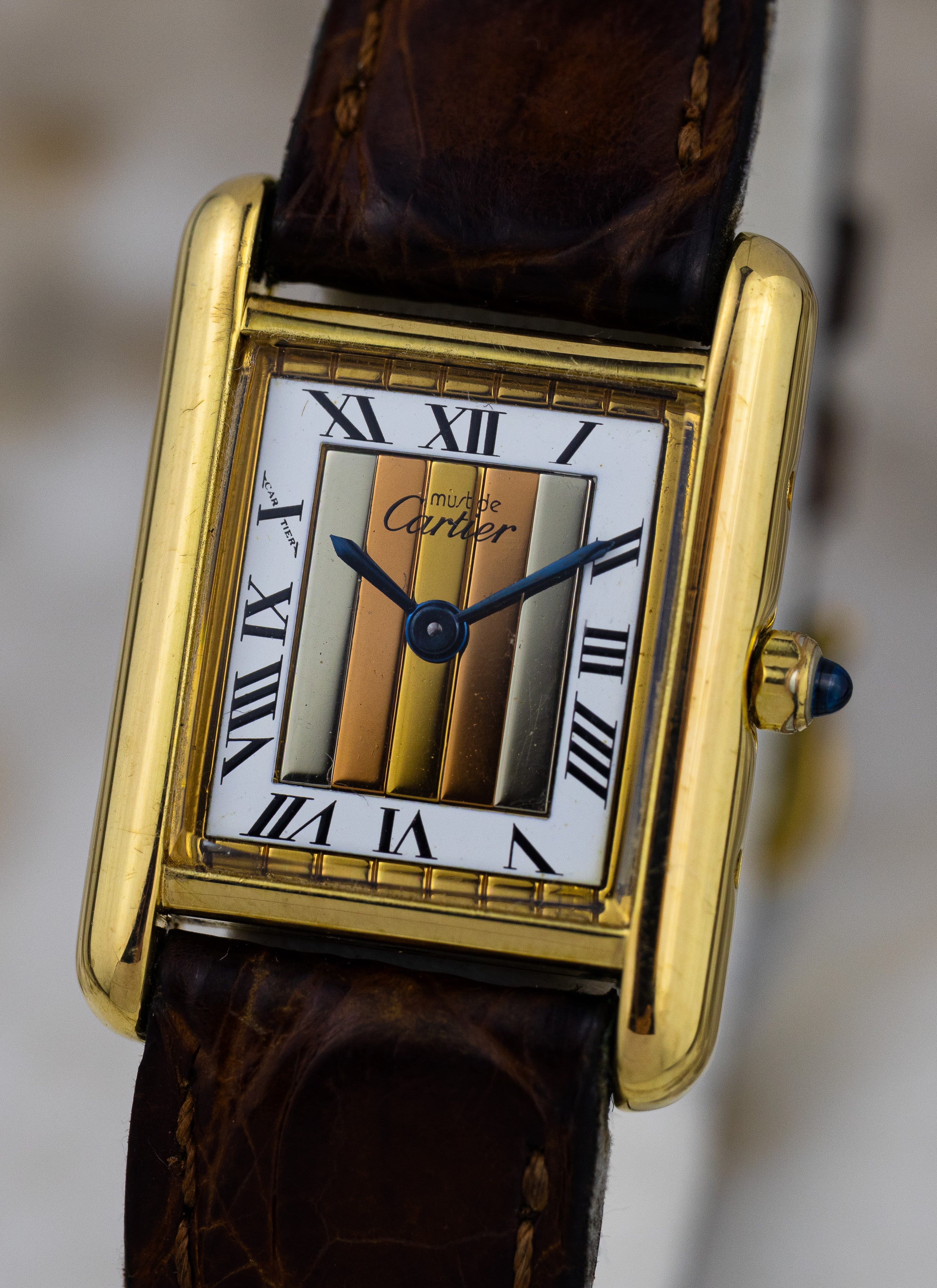 1990s Must de Cartier Tank Trinity Dial 3 66001