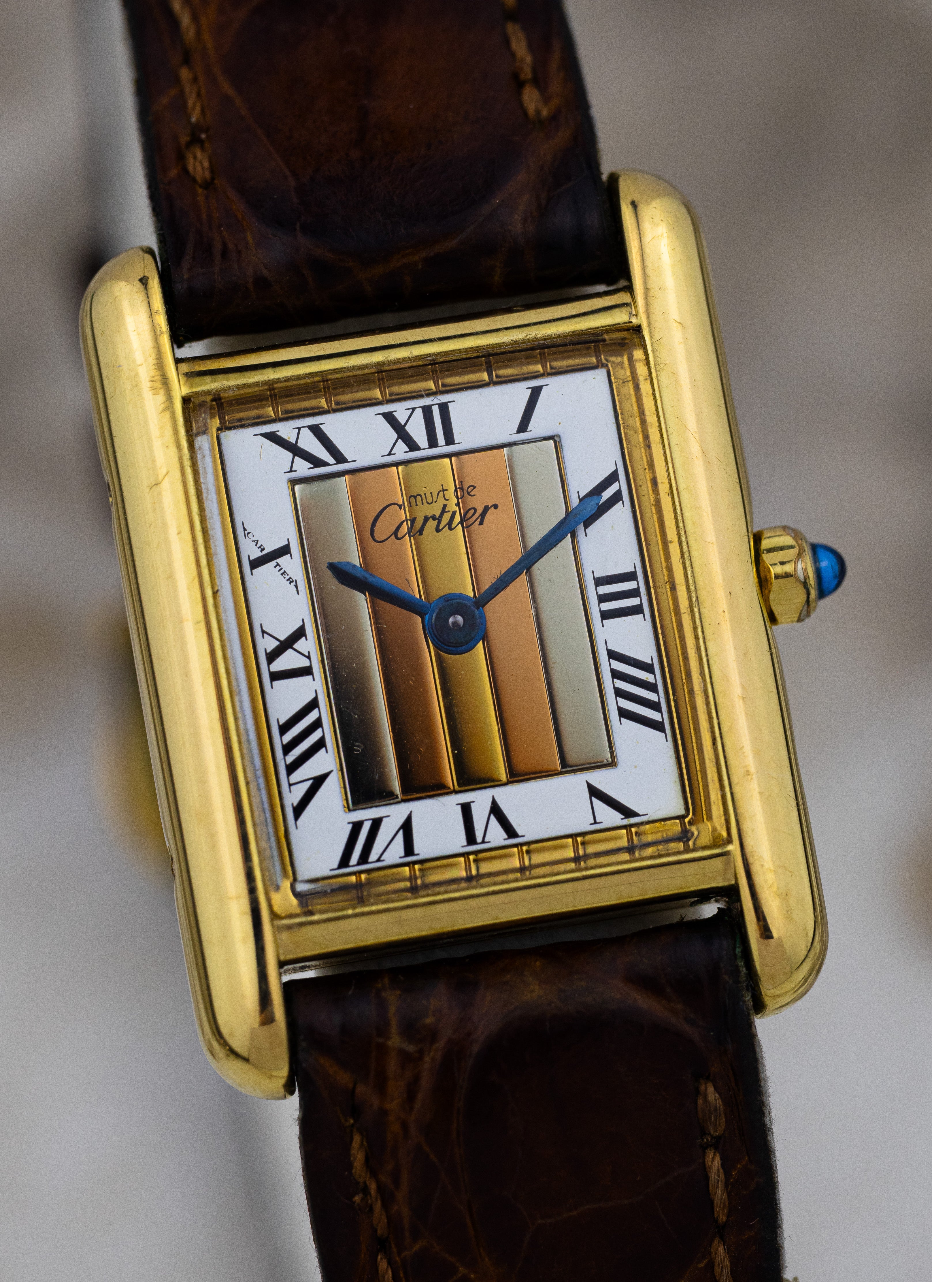 1990s Must de Cartier Tank Trinity Dial 3 66001