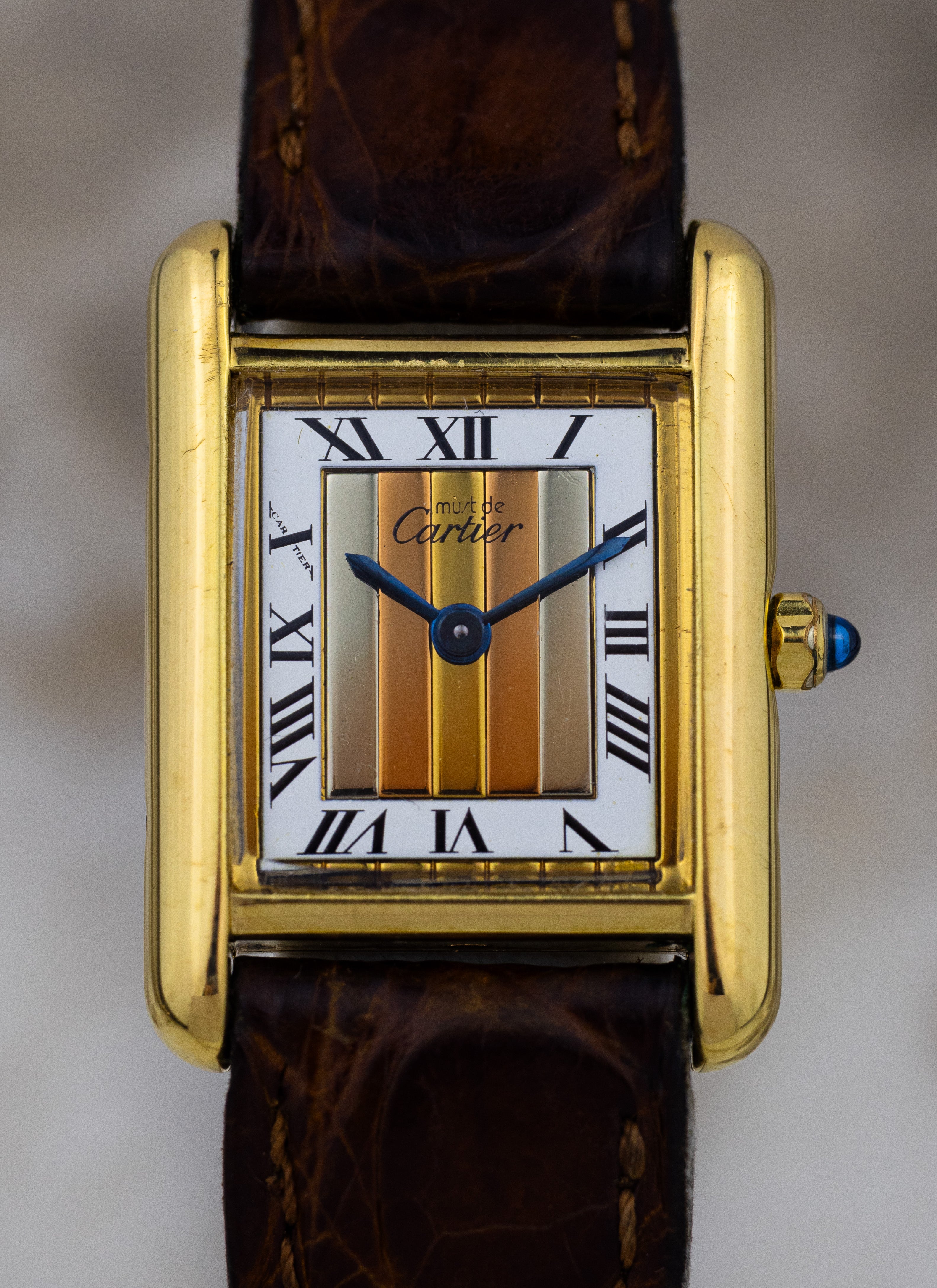 1990s Must de Cartier Tank Trinity Dial 3 66001