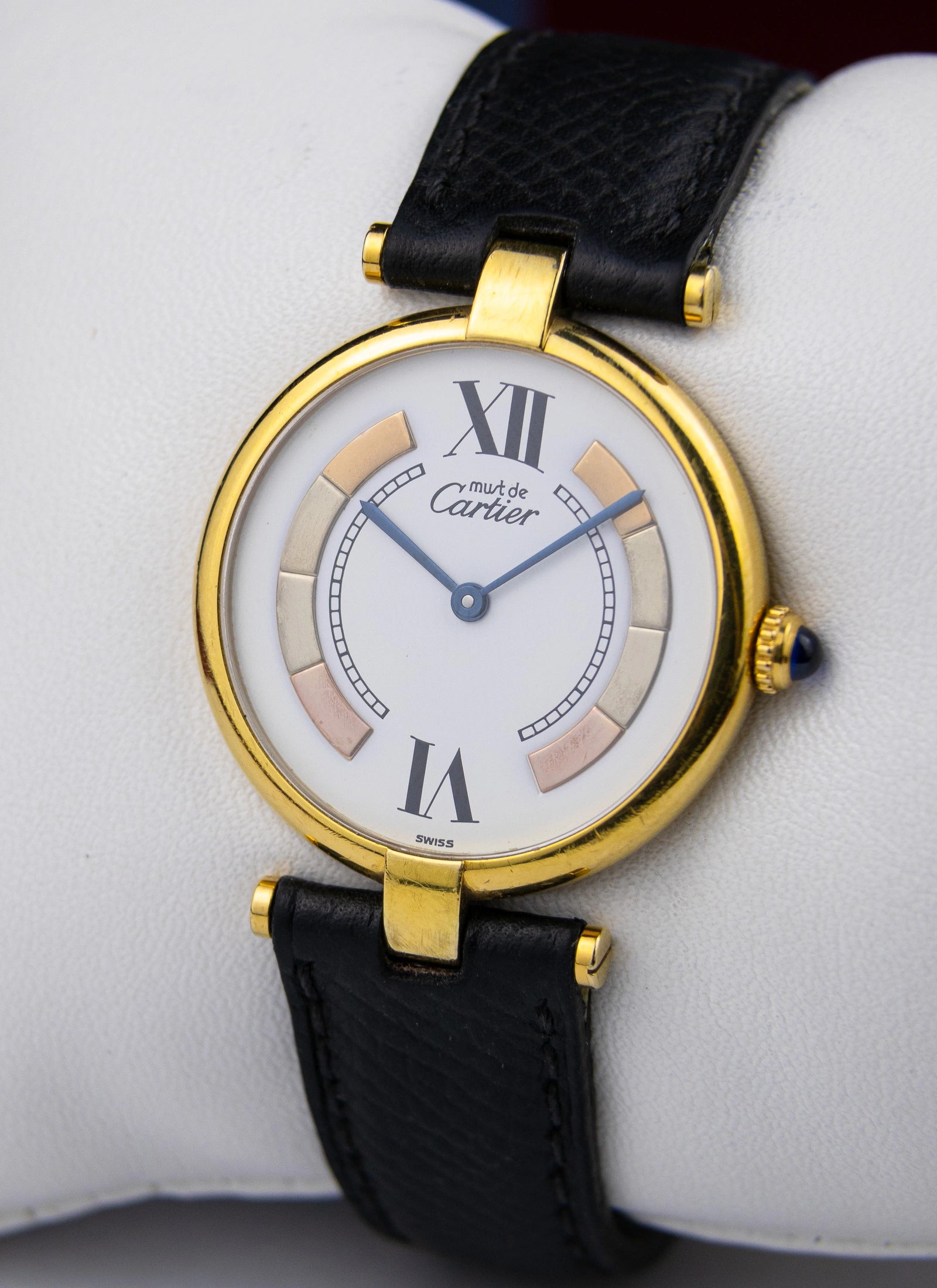 1990s Must de Cartier Vendome 1861 Trinity Dial