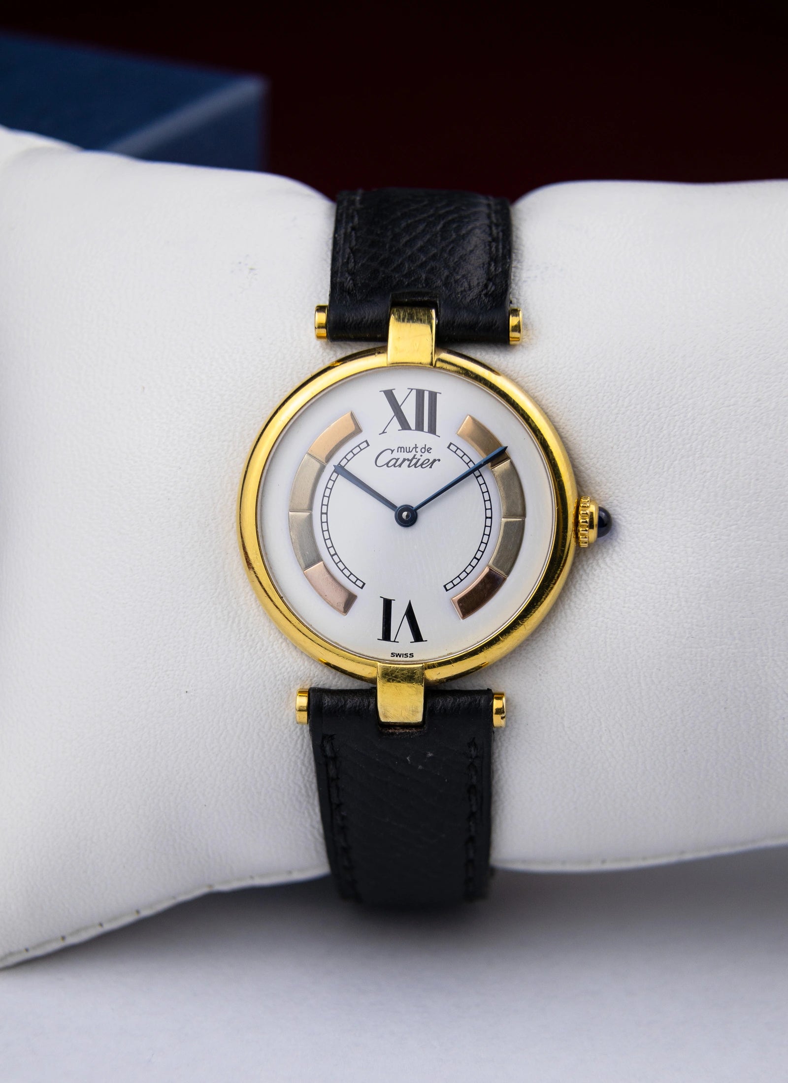 1990s Must de Cartier Vendome 1861 Trinity Dial