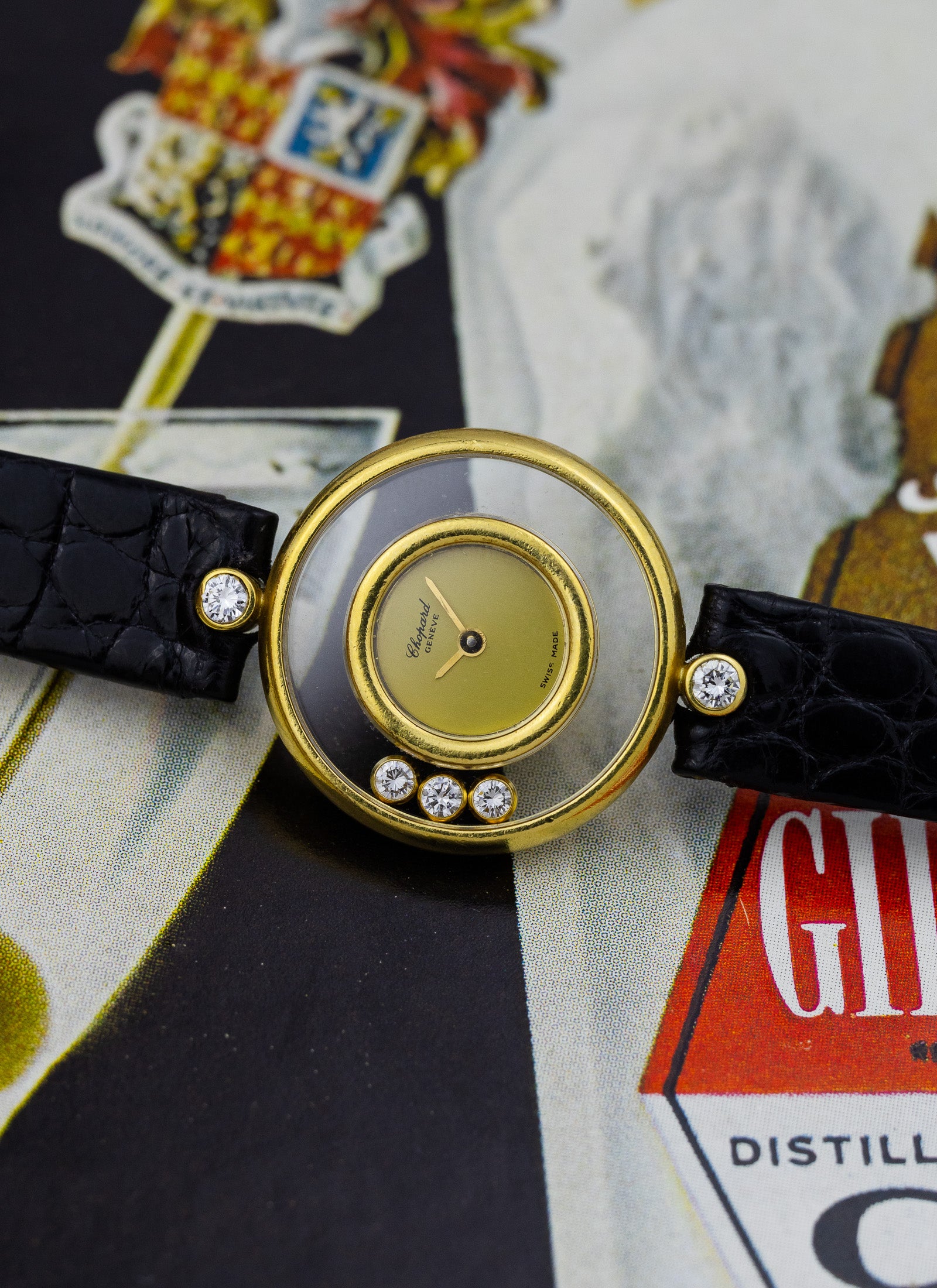 1990s 18K Lady Chopard Happy Diamonds 4100