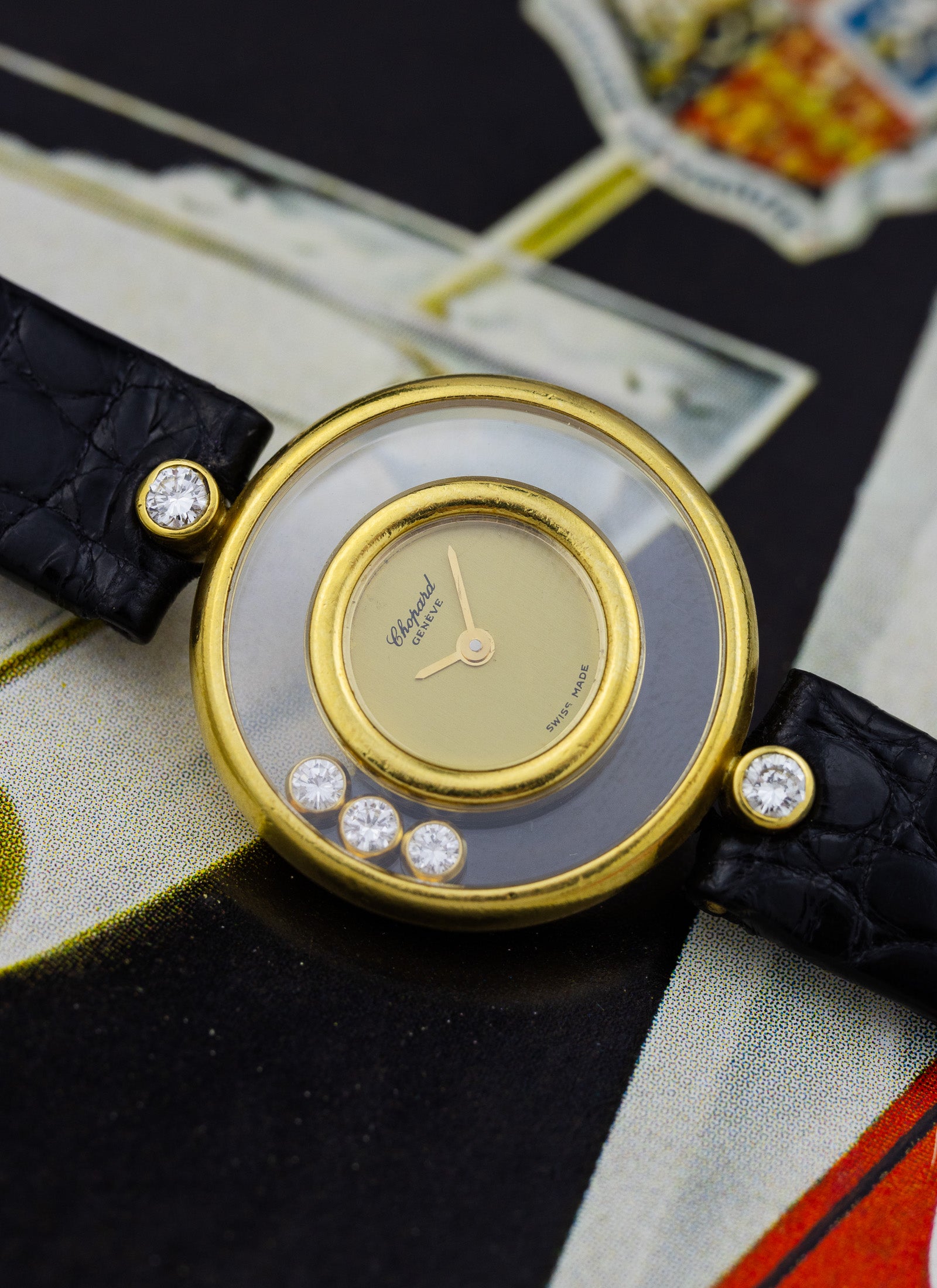 1990s 18K Lady Chopard Happy Diamonds 4100
