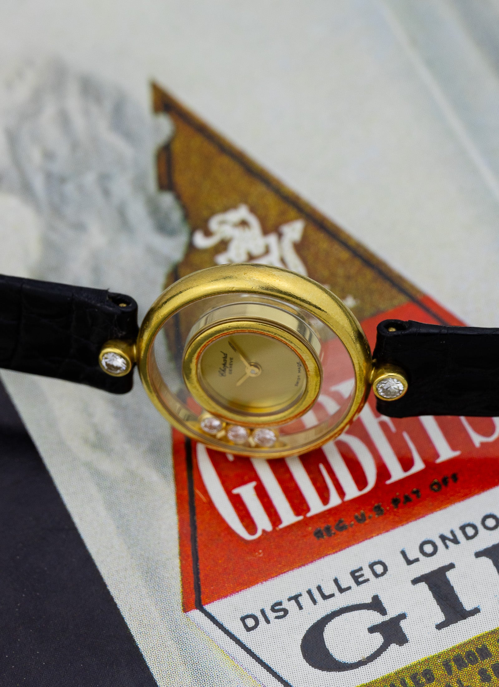 1990s 18K Lady Chopard Happy Diamonds 4100