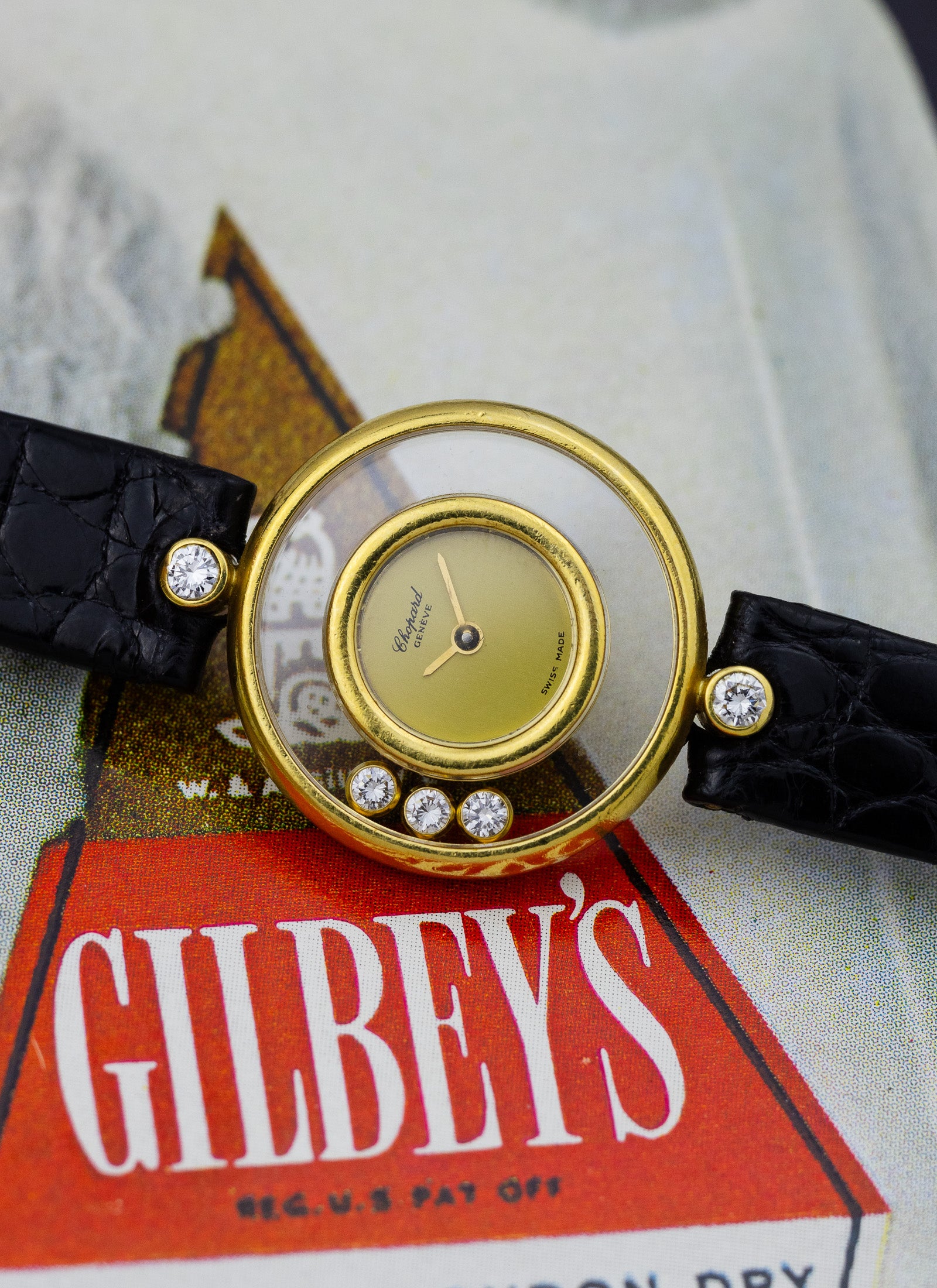 1990s 18K Lady Chopard Happy Diamonds 4100