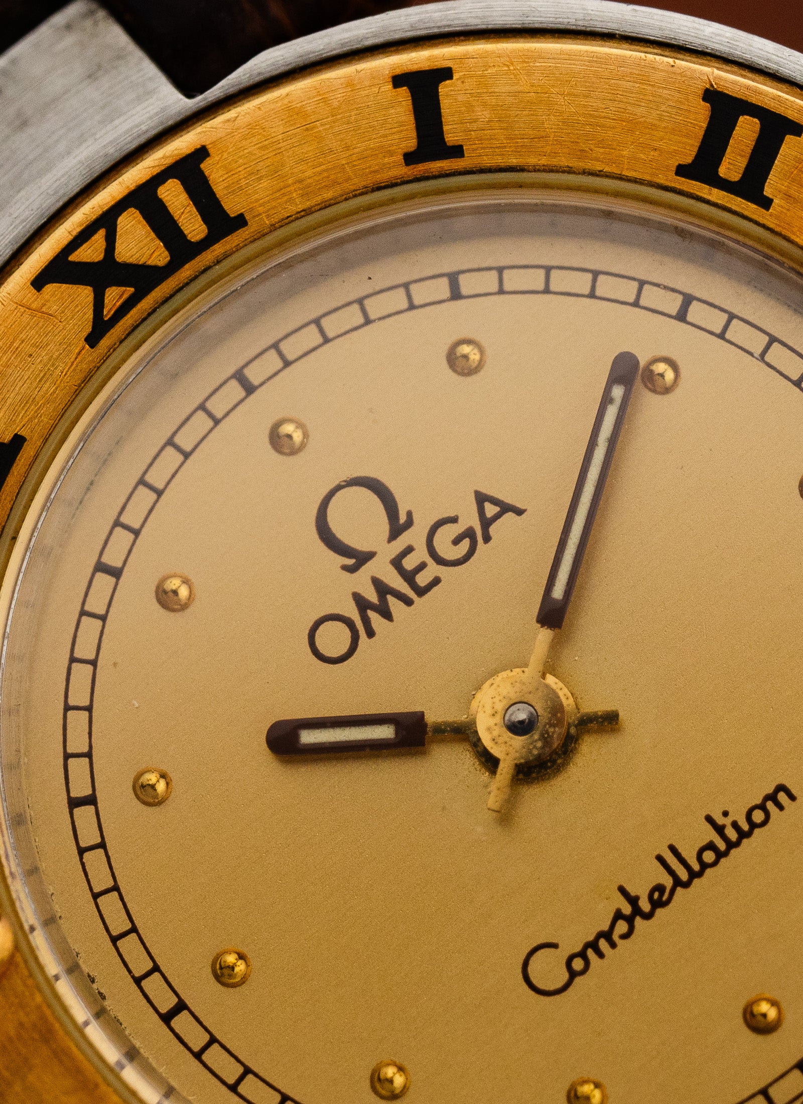 1989 Lady Omega Constellation Manhattan Bicolor 595.1080 cal. 1455 Box