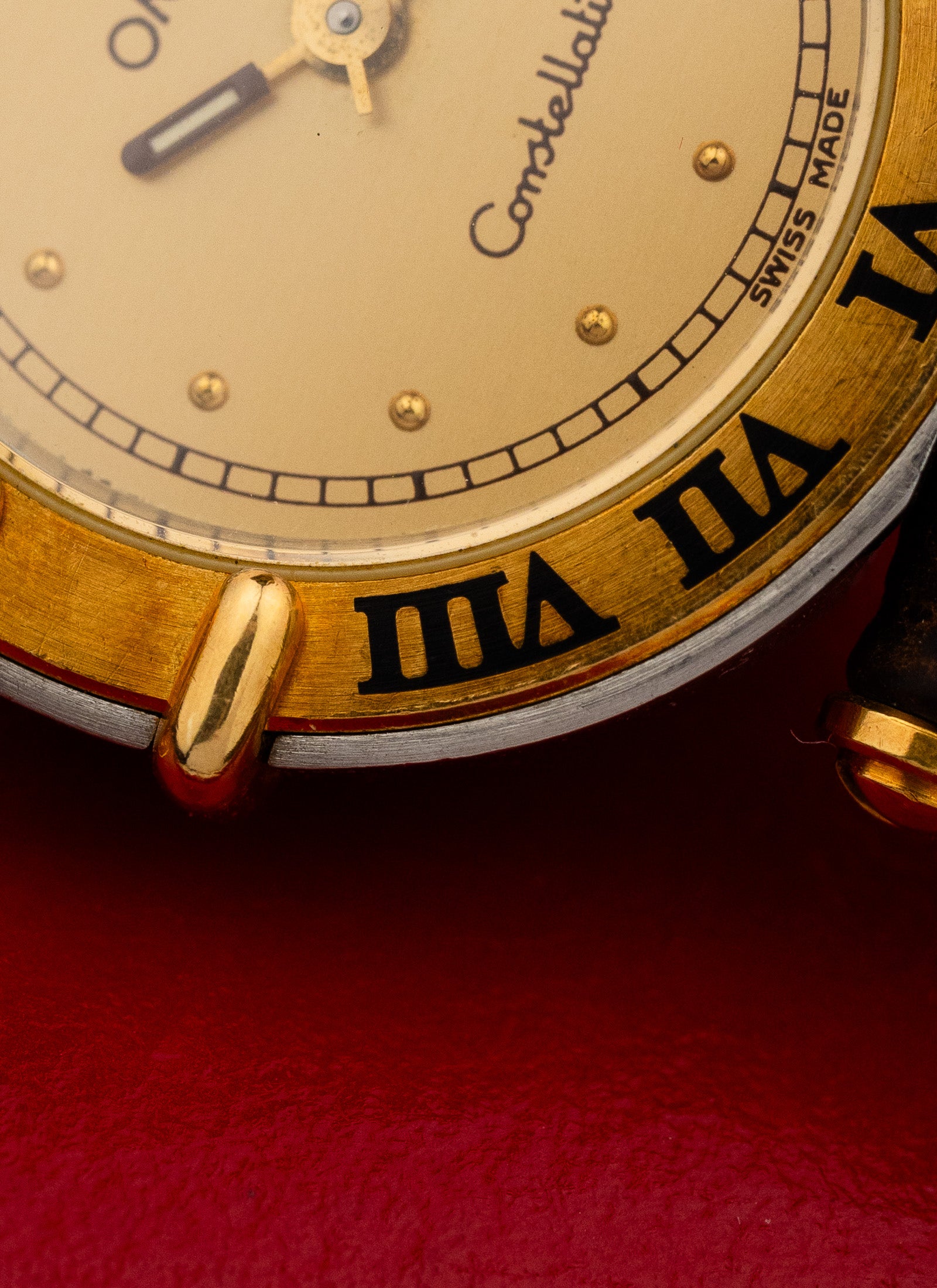 1989 Lady Omega Constellation Manhattan Bicolor 595.1080 cal. 1455 Box
