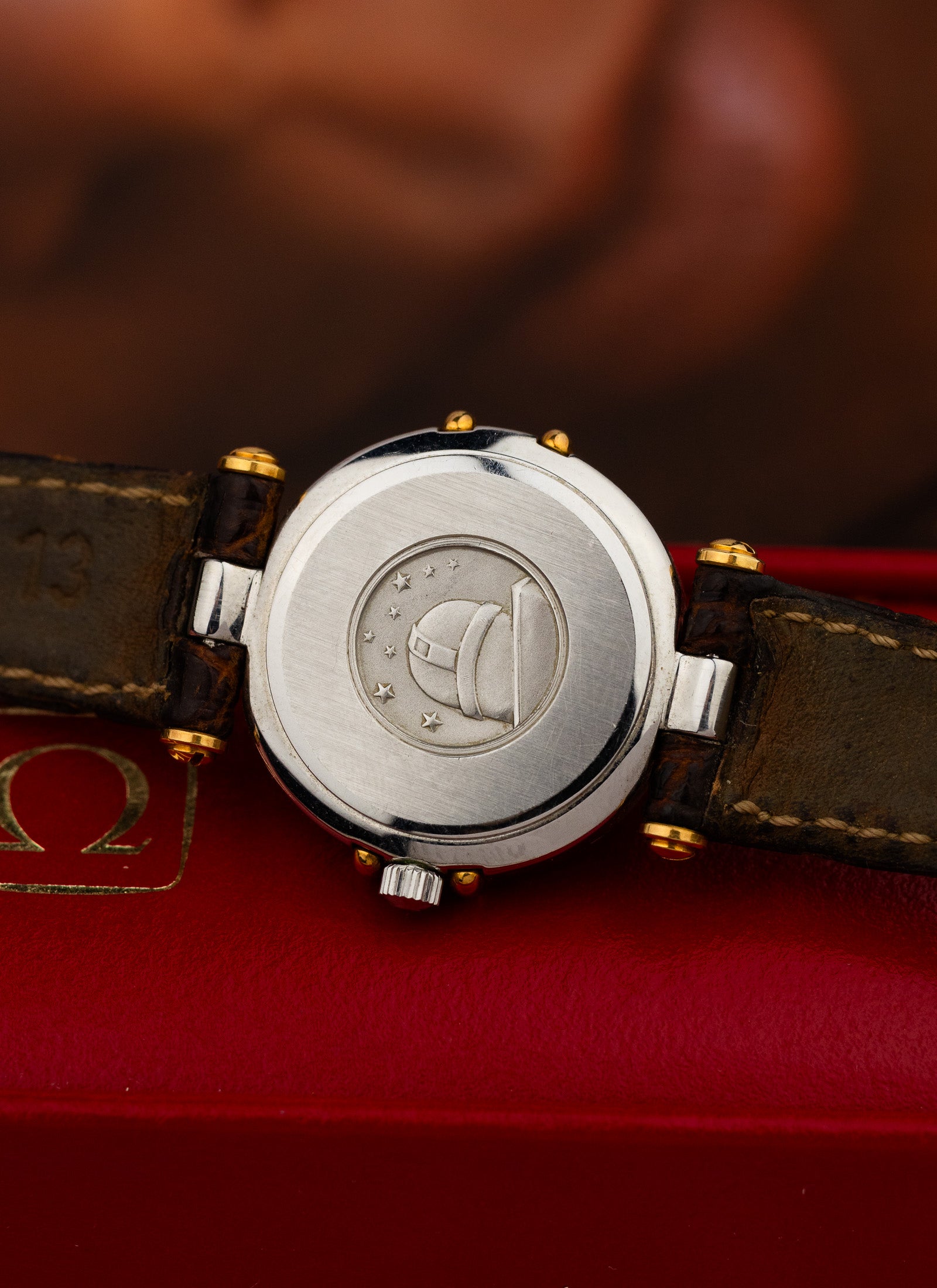 1989 Lady Omega Constellation Manhattan Bicolor 595.1080 cal. 1455 Box