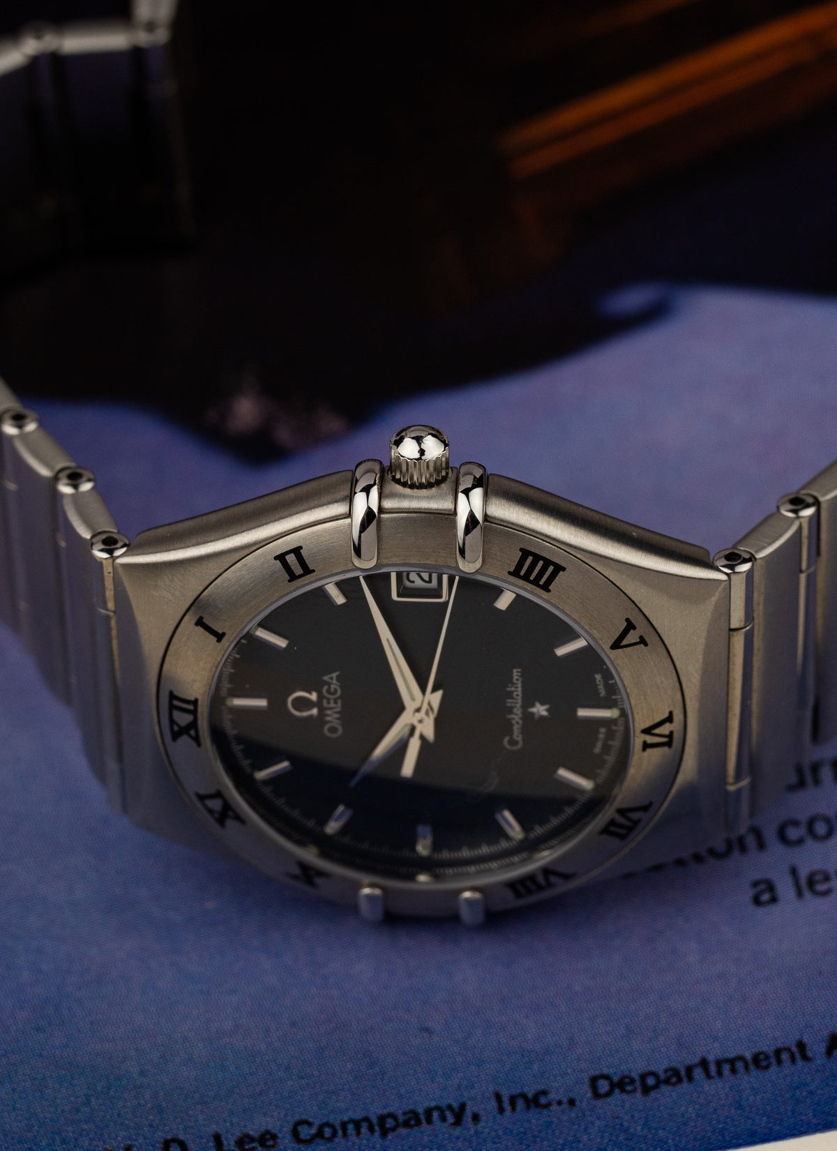 1998 Omega Constellation Manhattan Grey Dial 1512.40 cal. 1532 Full Set