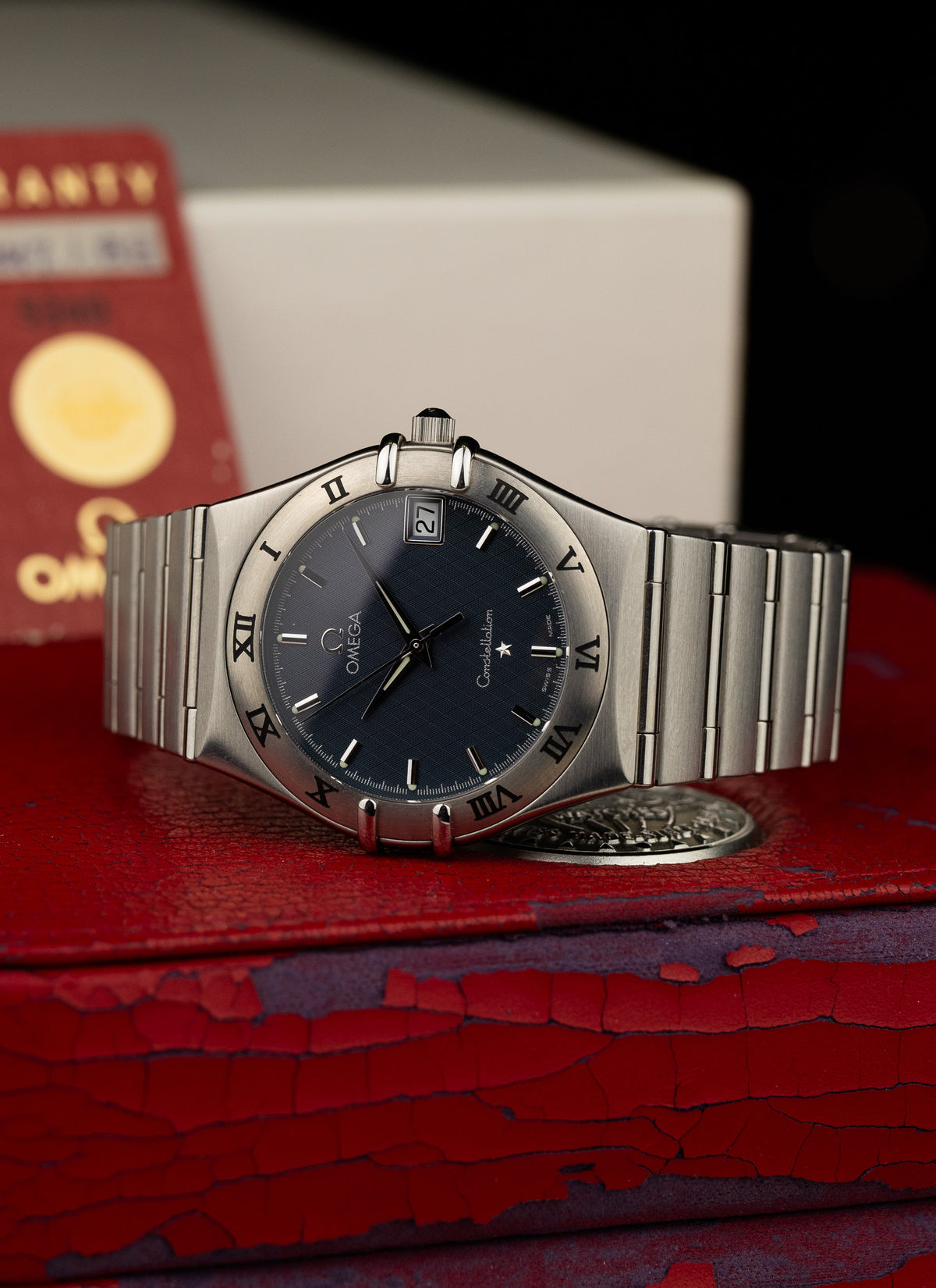 1998 Omega Constellation Manhattan Grey Dial 1512.40 cal. 1532 Full Set
