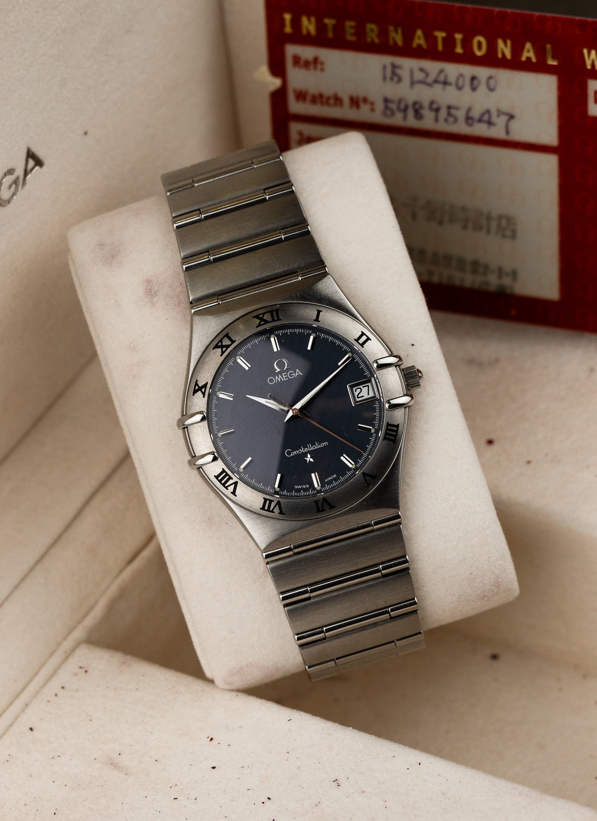 1998 Omega Constellation Manhattan Grey Dial 1512.40 cal. 1532 Full Set