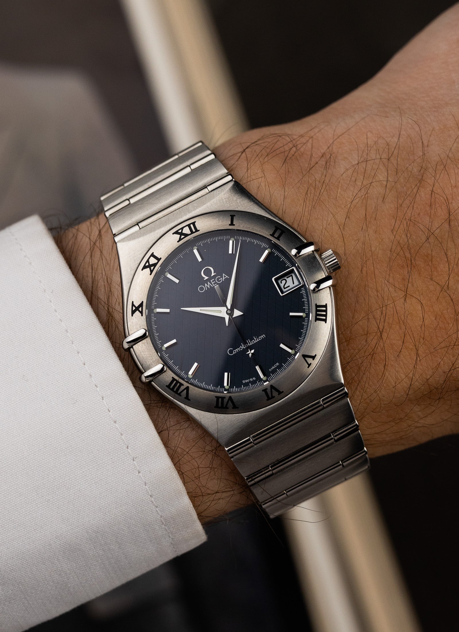 1998 Omega Constellation Manhattan Grey Dial 1512.40 cal. 1532 Full Set