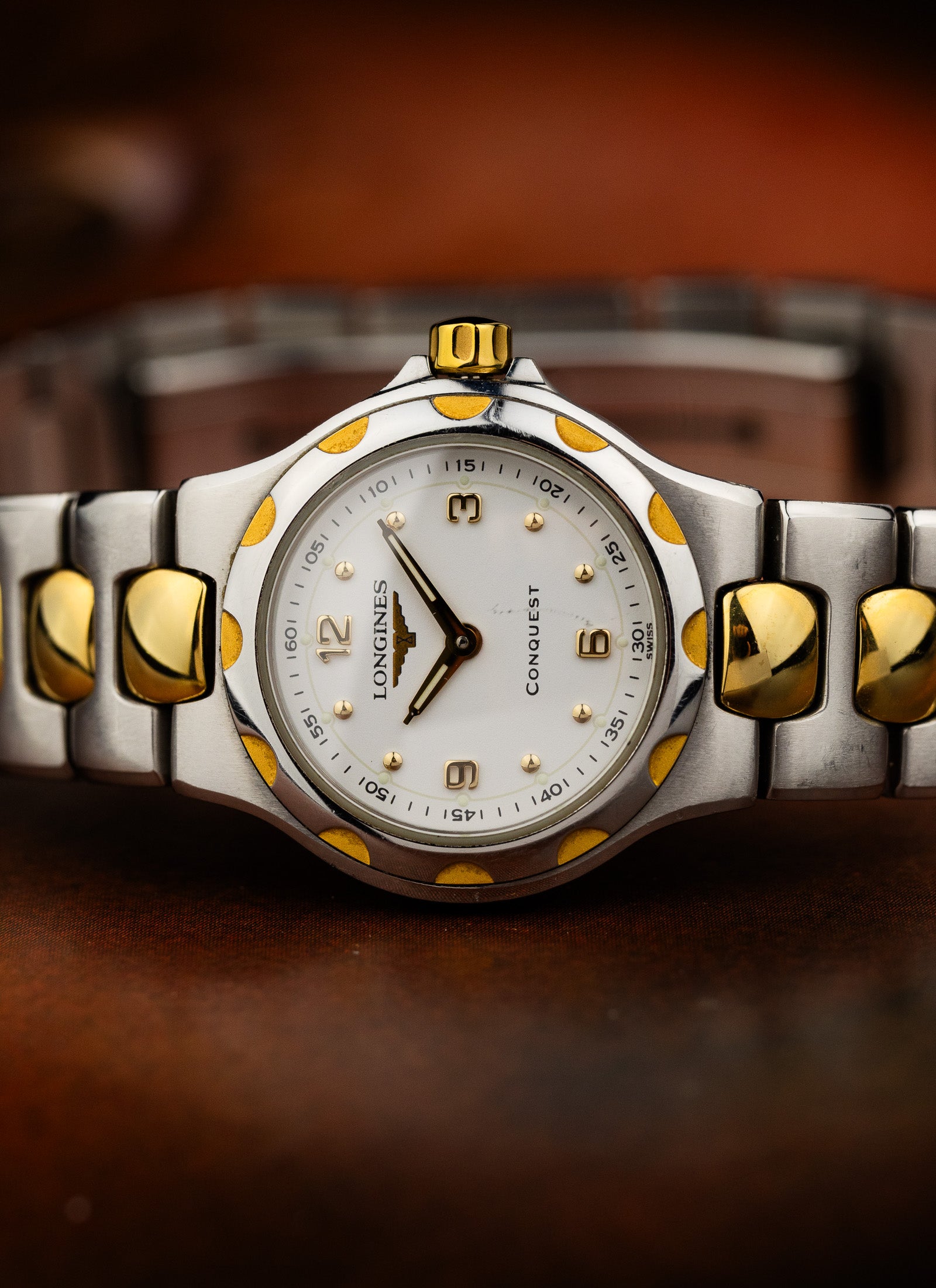 1990s Lady Longines Conquest Bicolor L1.130.3