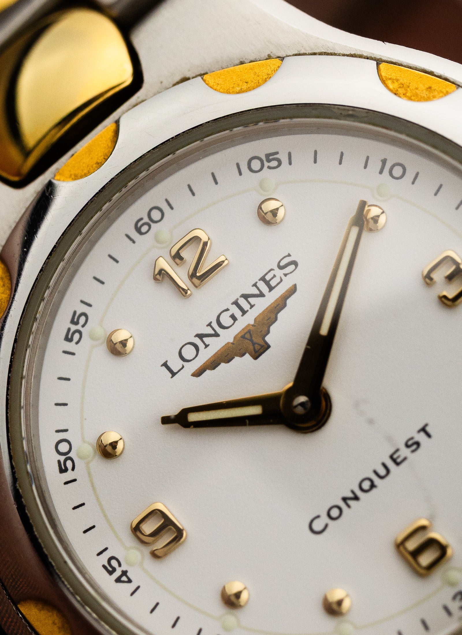 1990s Lady Longines Conquest Bicolor L1.130.3