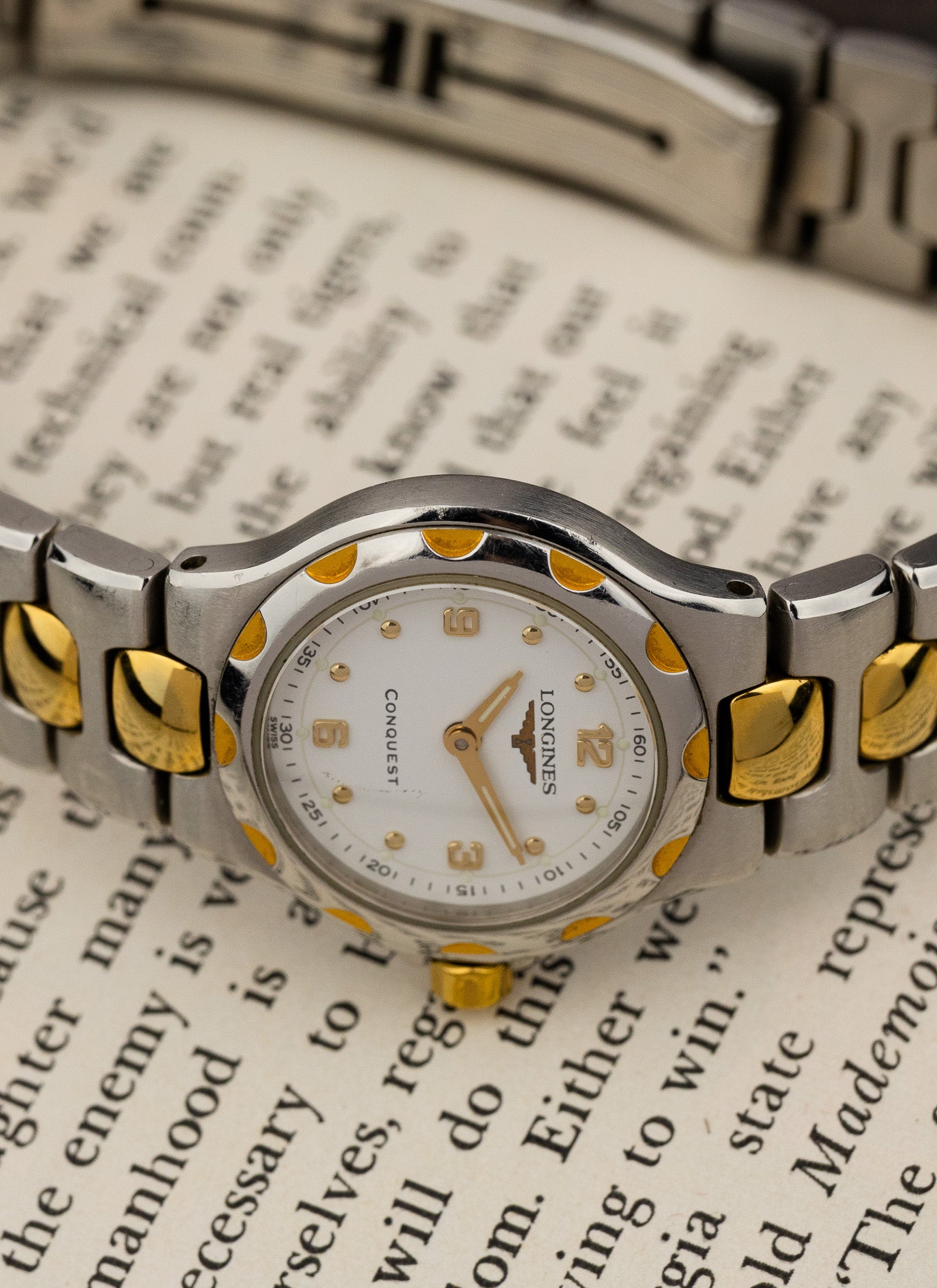 1990s Lady Longines Conquest Bicolor L1.130.3