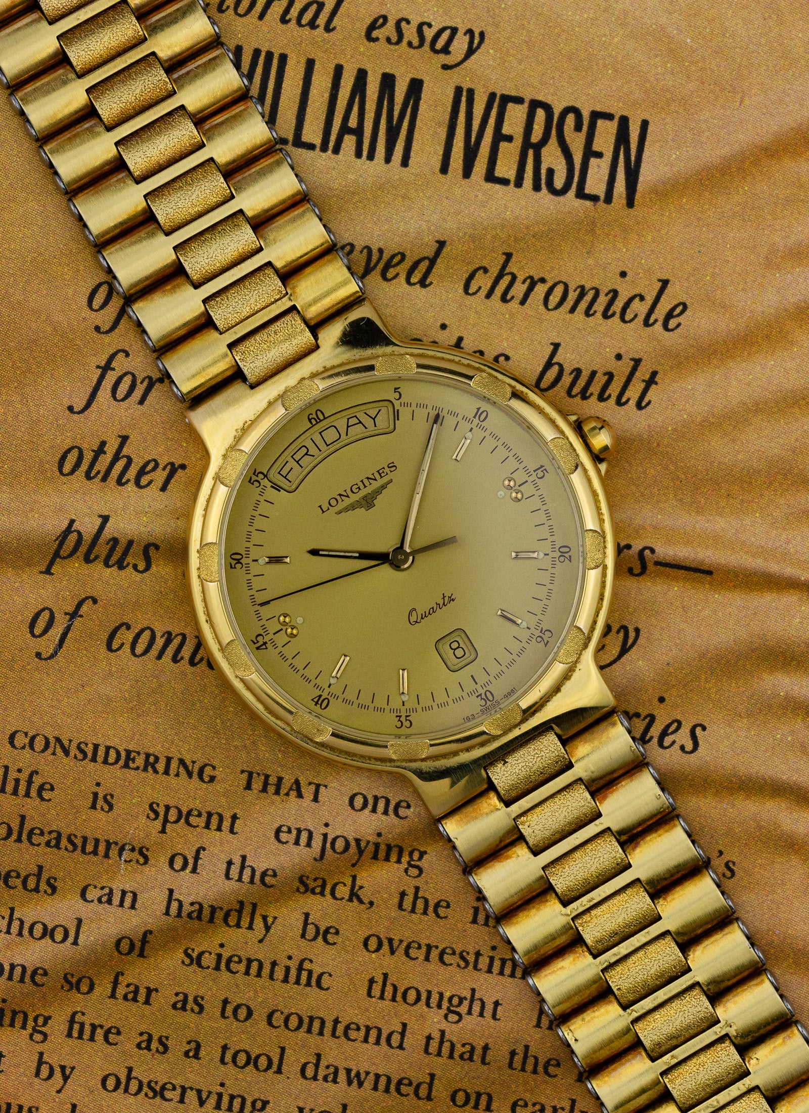 1990s Longines Conquest Day-Date 4961-8 cal. L163.2