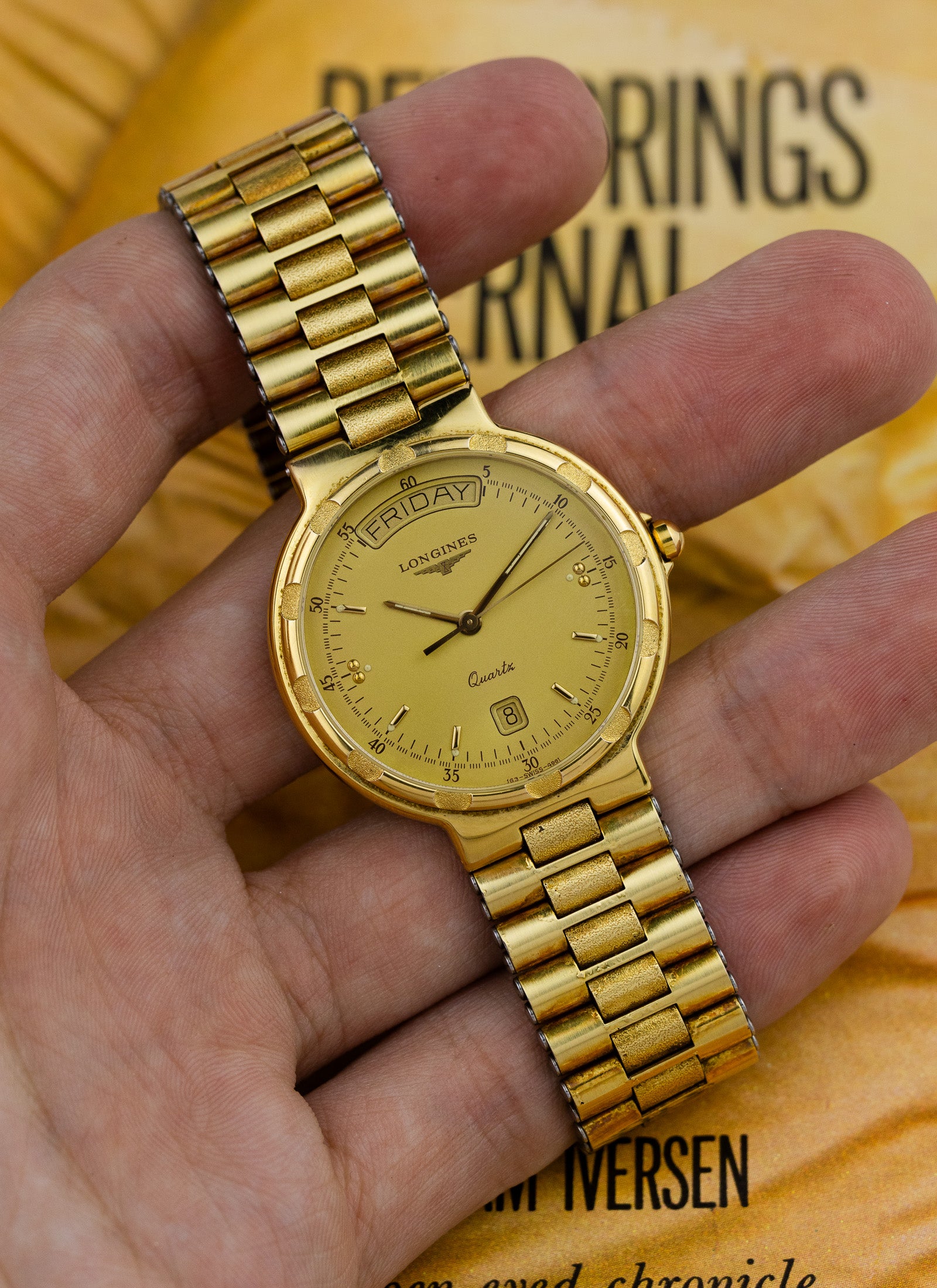 1990s Longines Conquest Day-Date 4961-8 cal. L163.2
