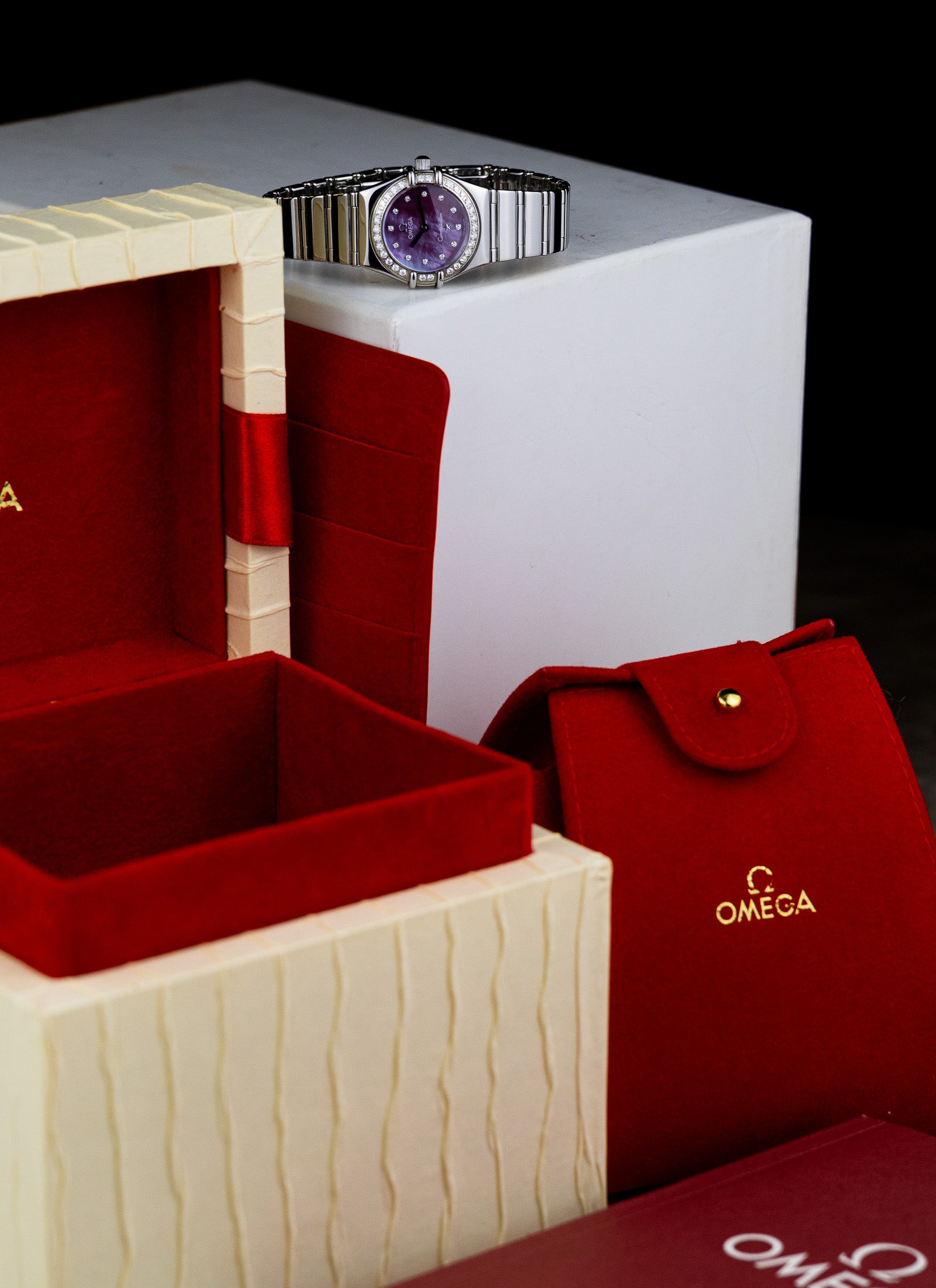 1998 Lady Omega Constellation My Choice Tahitian MOP Diamonds 1457.78.00 Box