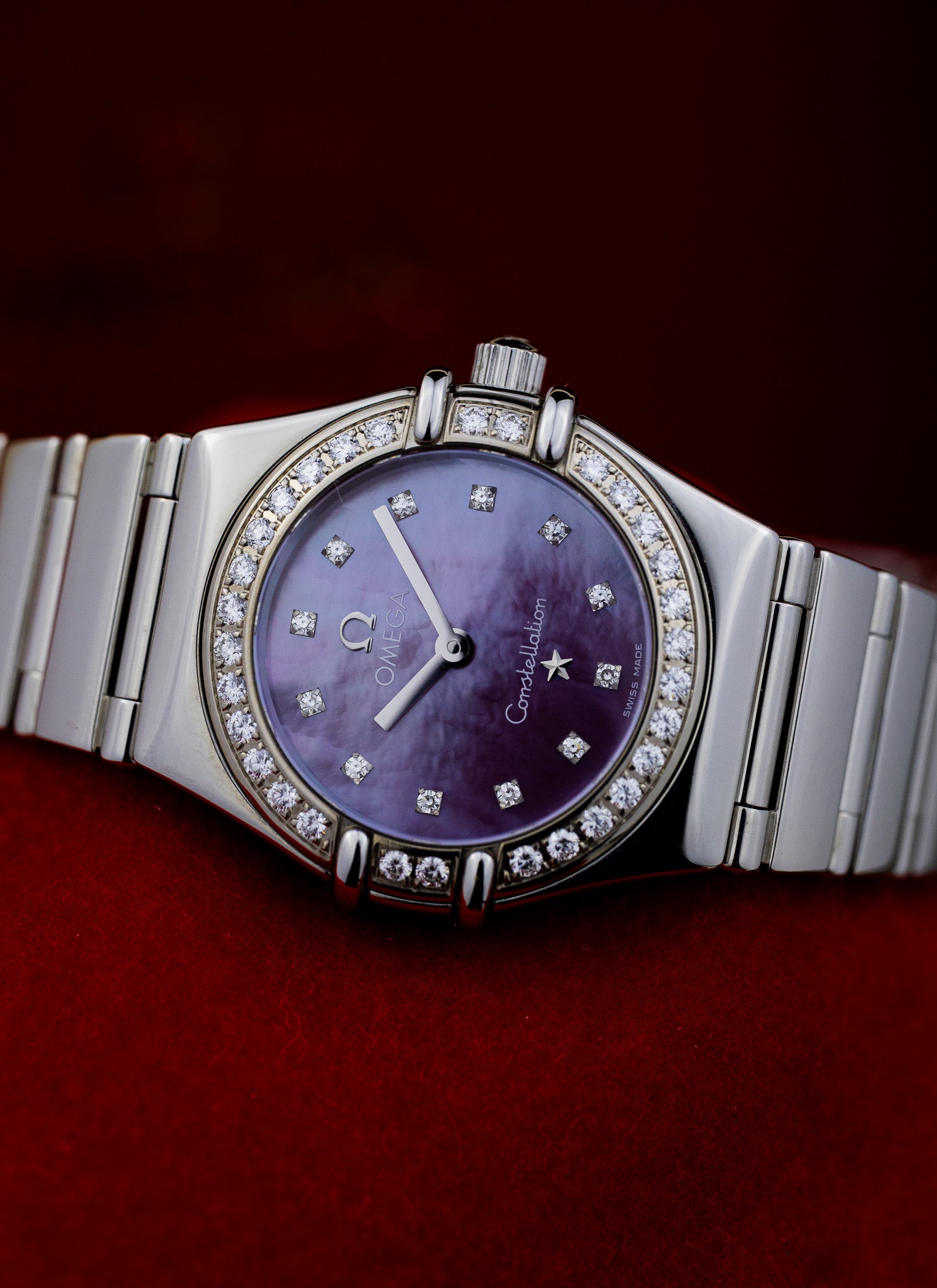 1998 Lady Omega Constellation My Choice Tahitian MOP Diamonds 1457.78.00 Box