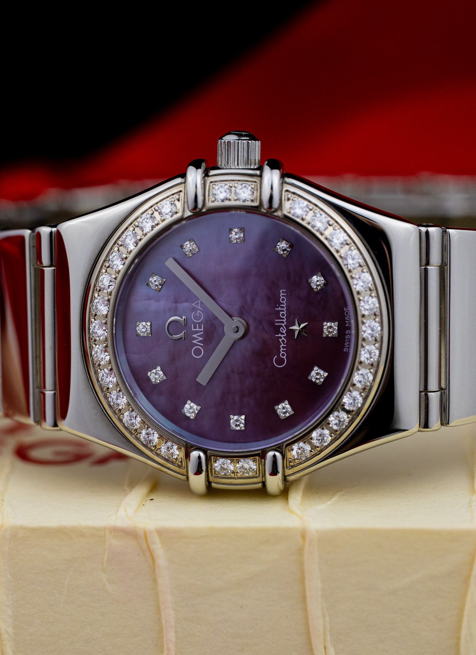 1998 Lady Omega Constellation My Choice Tahitian MOP Diamonds 1457.78.00 Box