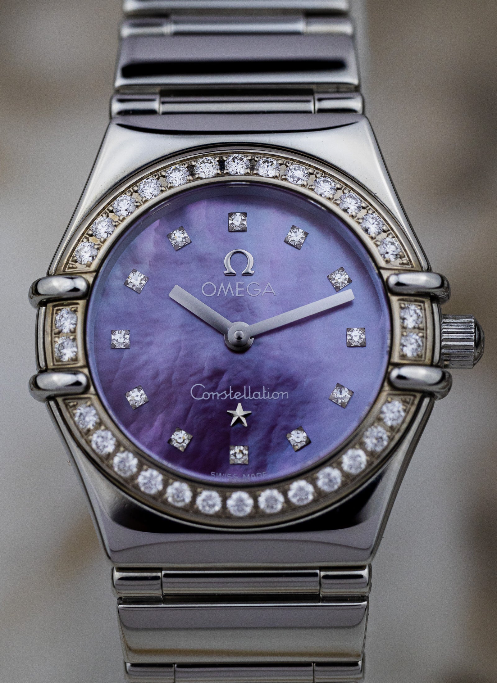 1998 Lady Omega Constellation My Choice Tahitian MOP Diamonds 1457.78.00 Box