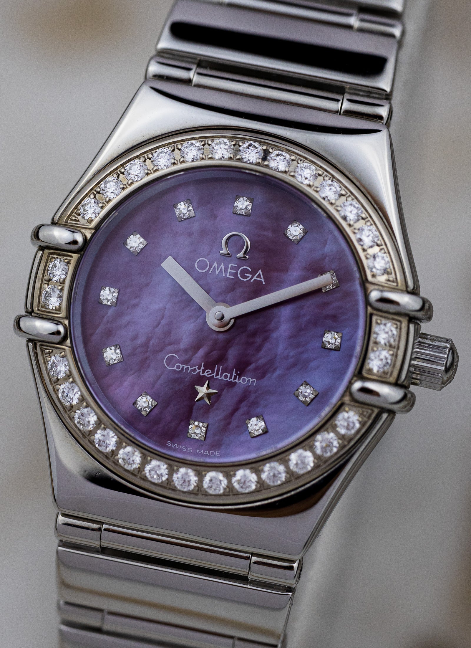 1998 Lady Omega Constellation My Choice Tahitian MOP Diamonds 1457.78.00 Box