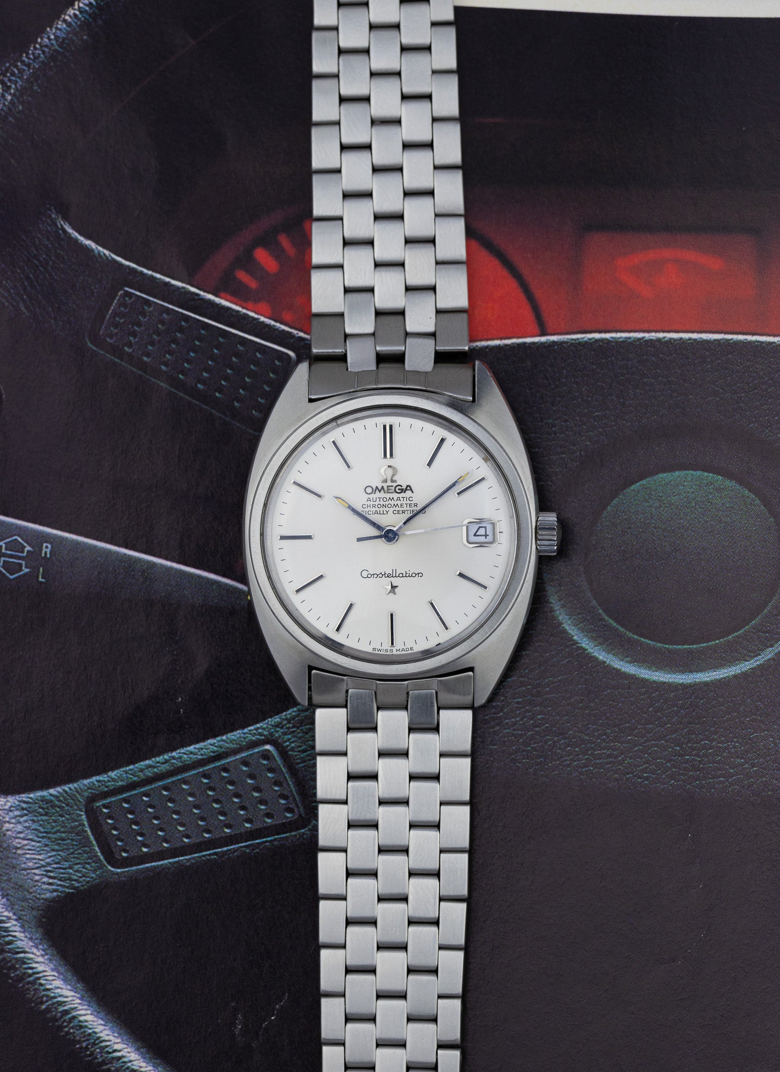 1969 Omega Constellation C Shape Brick Bracelet 168.017 cal. 564