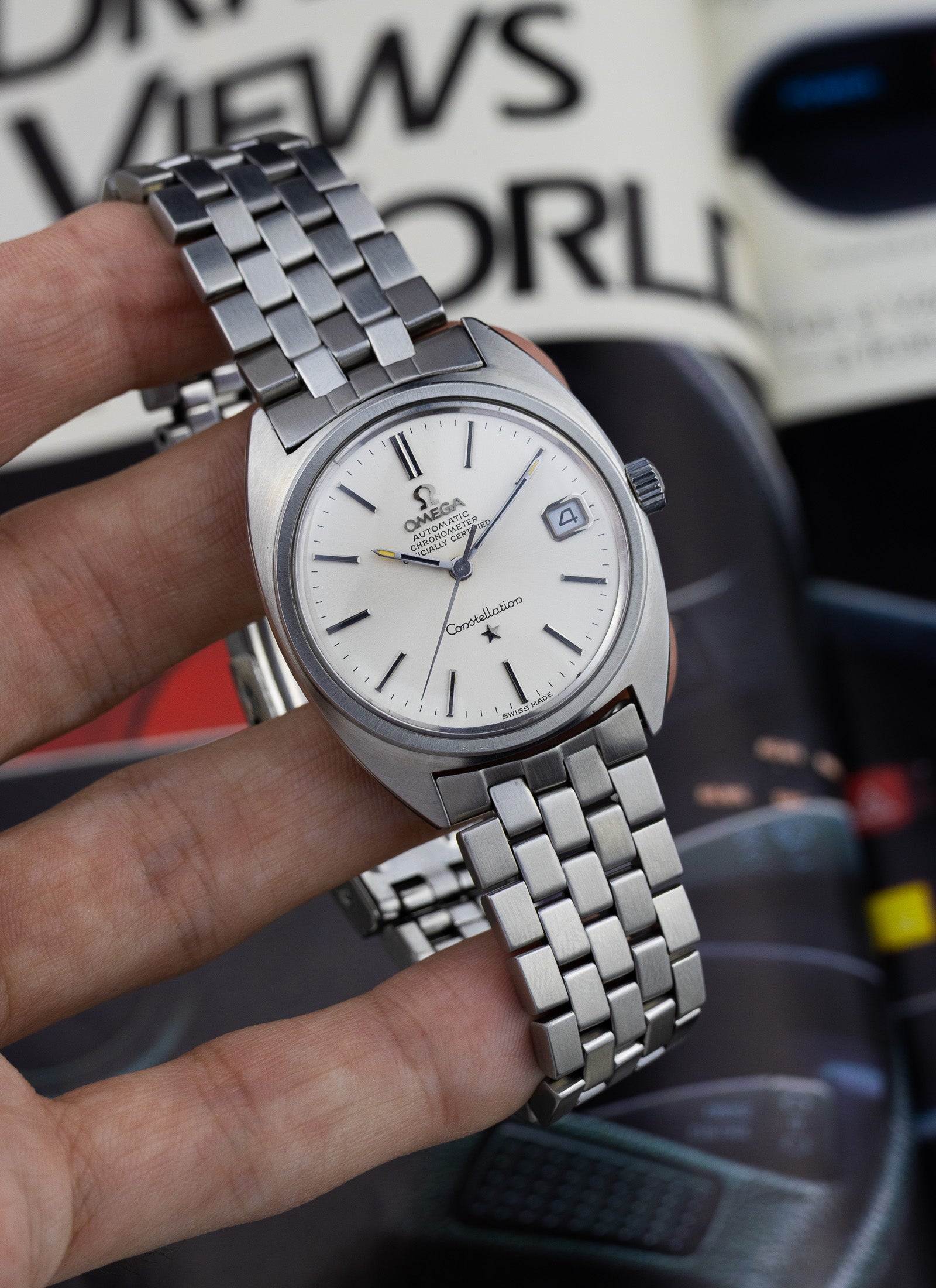 1969 Omega Constellation C Shape Brick Bracelet 168.017 cal. 564