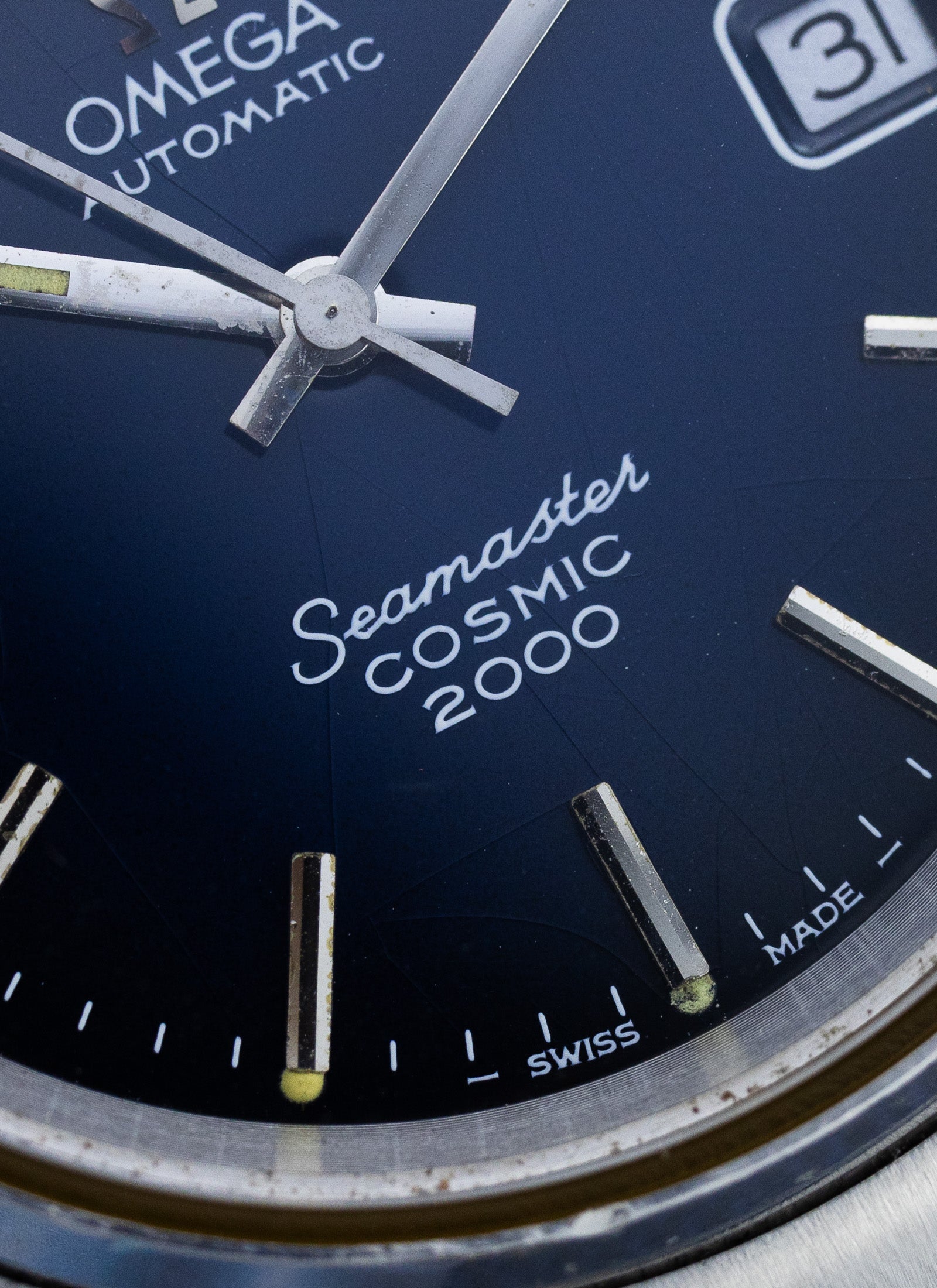 1970s Omega Seamaster Cosmic 2000 Navy Dial 166.132 cal. 1012 Serviced