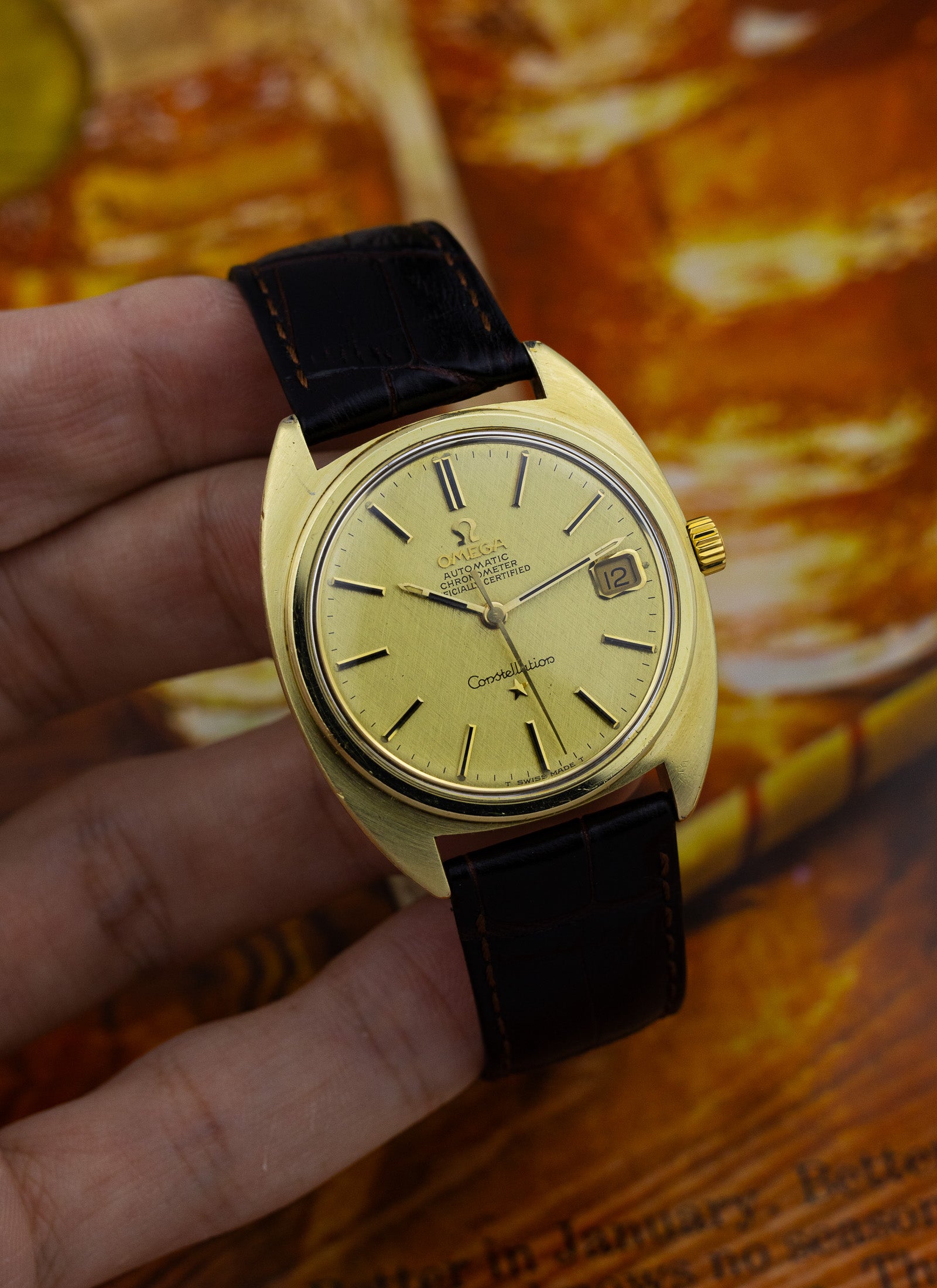 1969 Omega Constellation C Shape Linen Dial 168.017 cal. 564