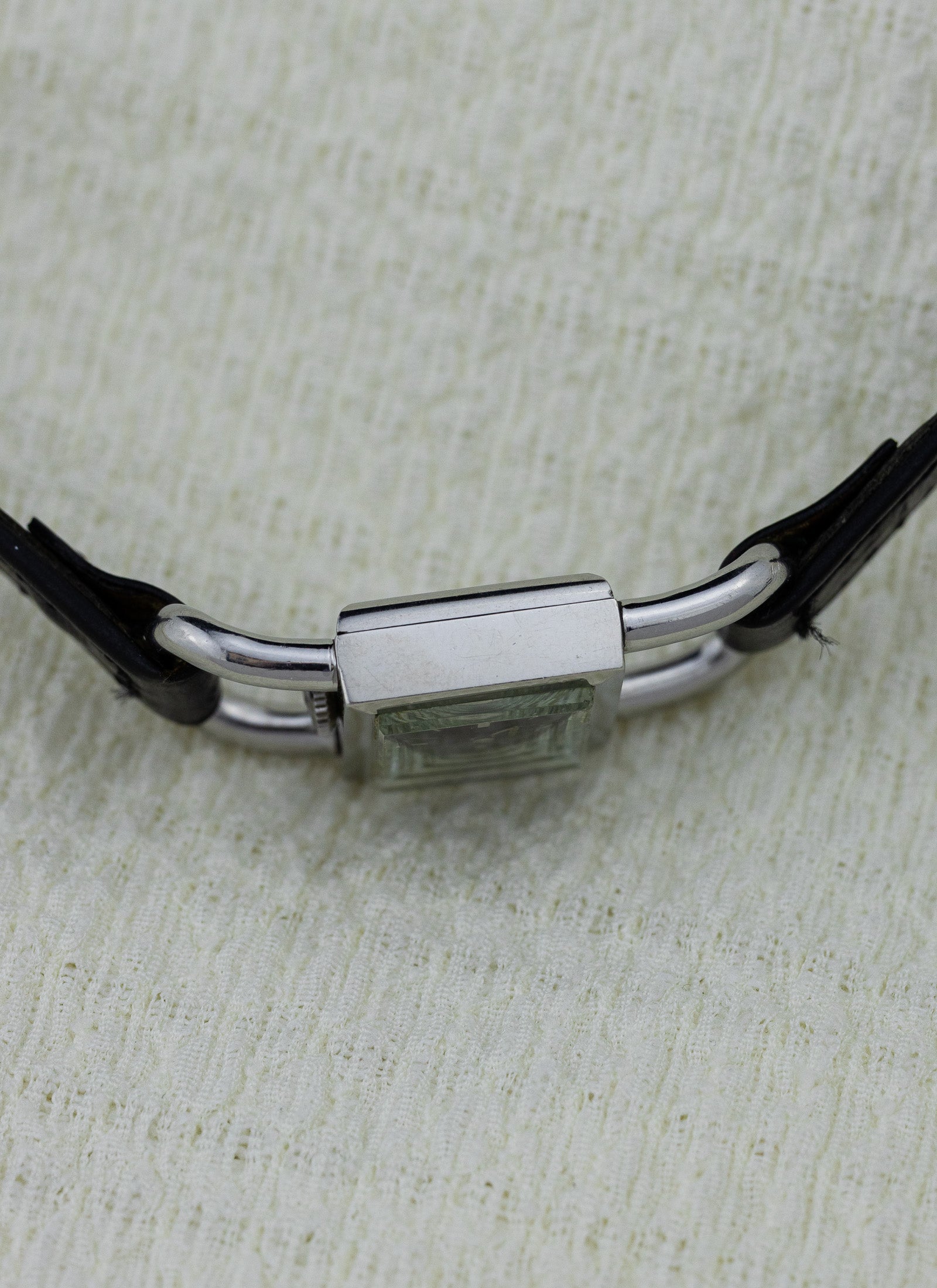 1960s Jaeger LeCoultre Etrier Black Dial Serviced