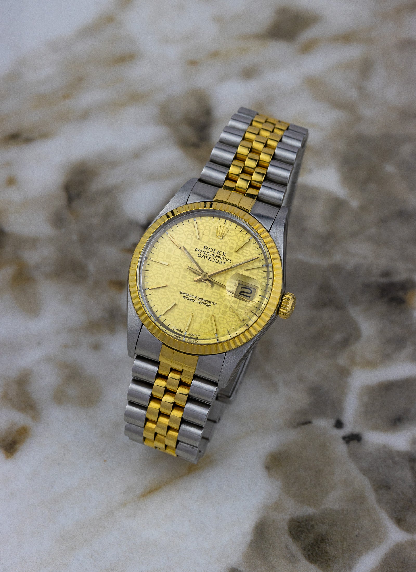 1988 Rolex Datejust Bicolor Anniversary Dial 16013