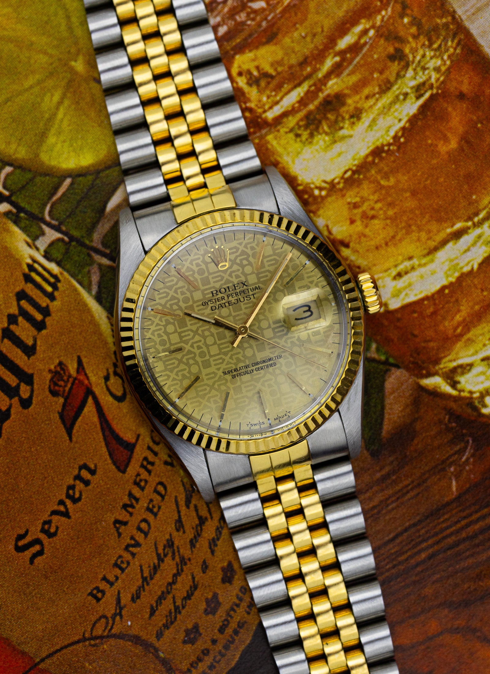 1988 Rolex Datejust Bicolor Anniversary Dial 16013