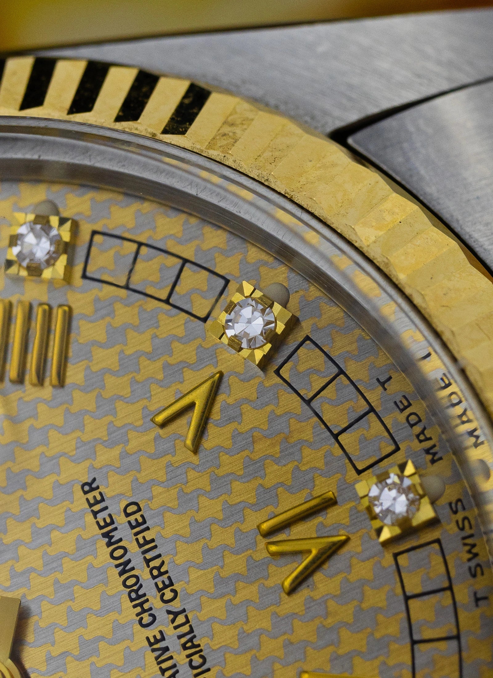 1986 Rolex Datejust 16013 Houndstooth Diamond Dial