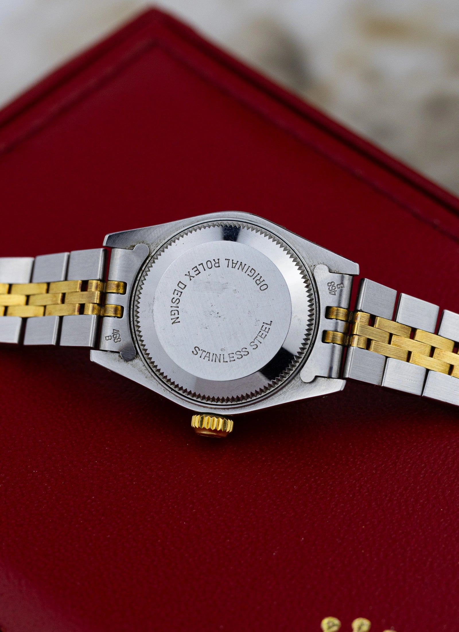 1986 Lady Rolex Datejust Houndstooth 69173 Box