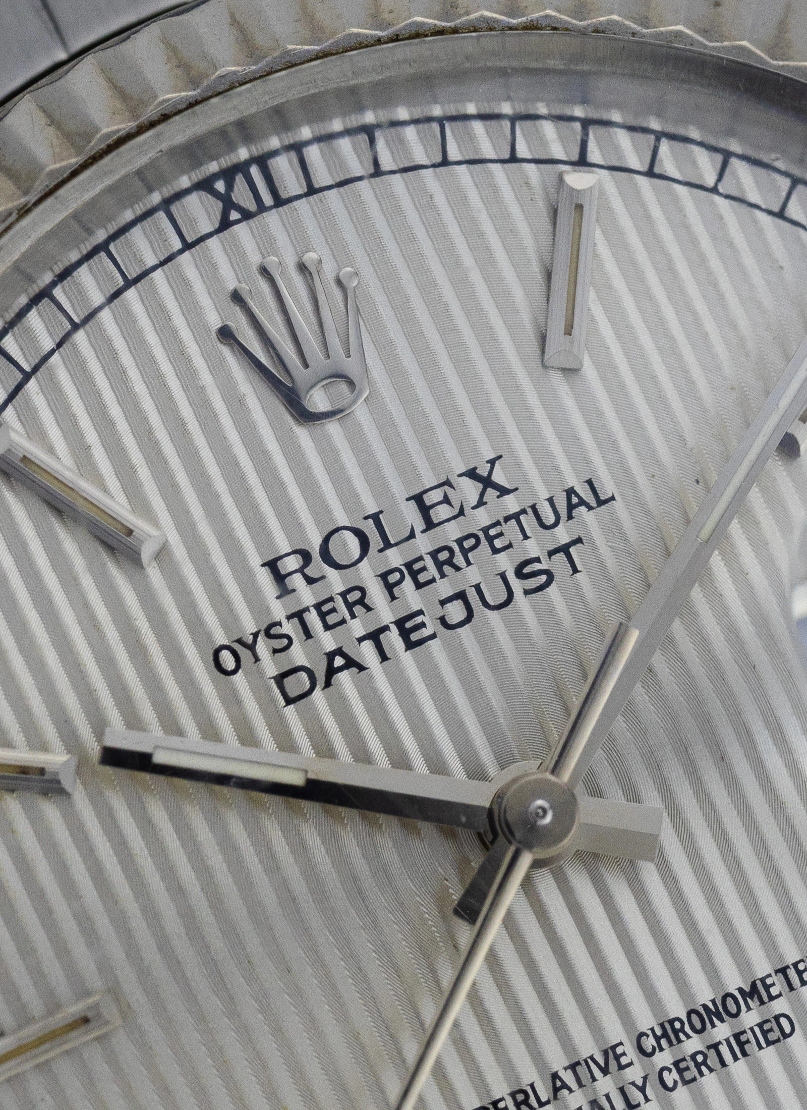 1984 Rolex Datejust Silver Tapestry Dial 16014 Box