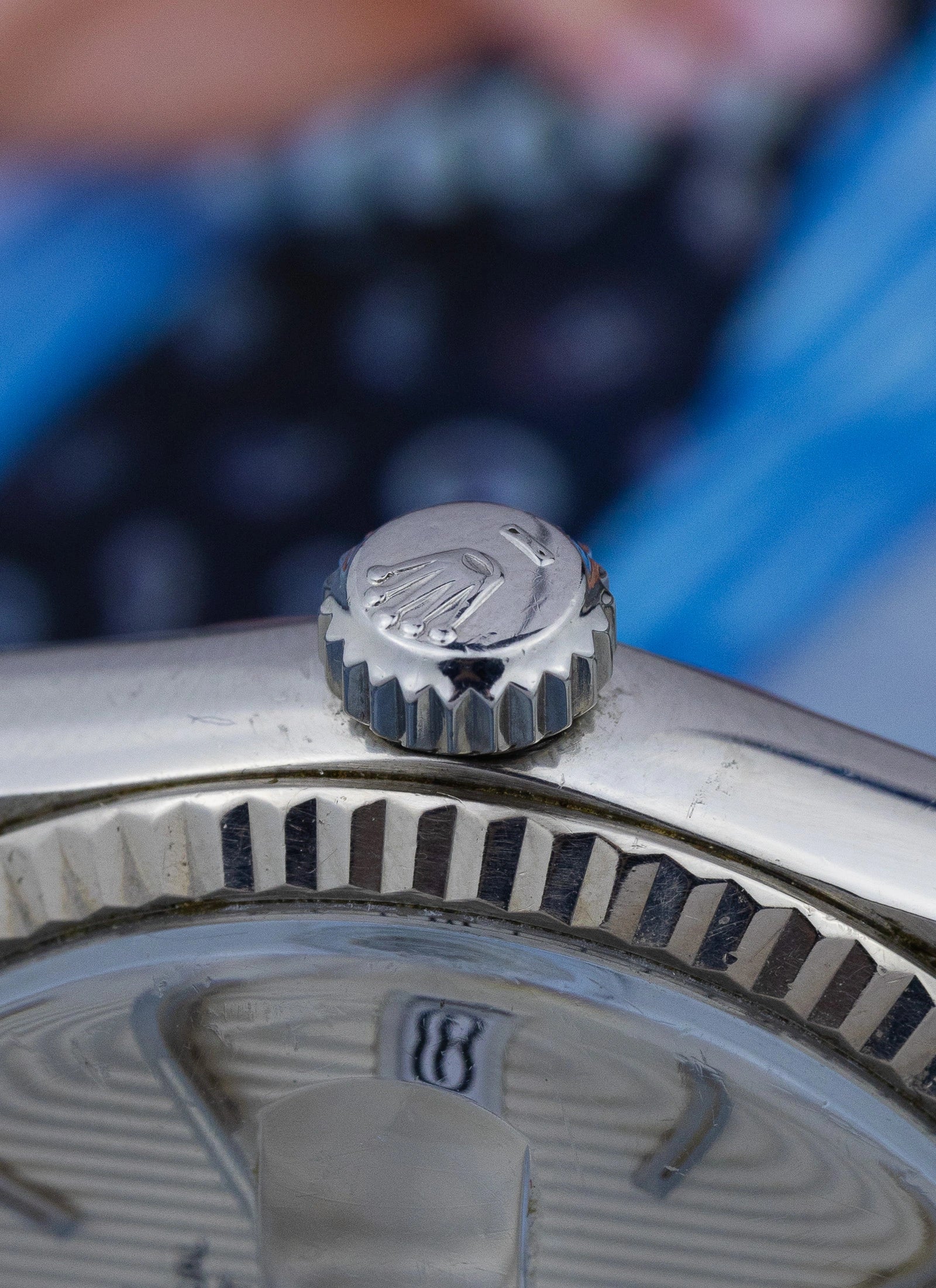 1984 Rolex Datejust Silver Tapestry Dial 16014 Box