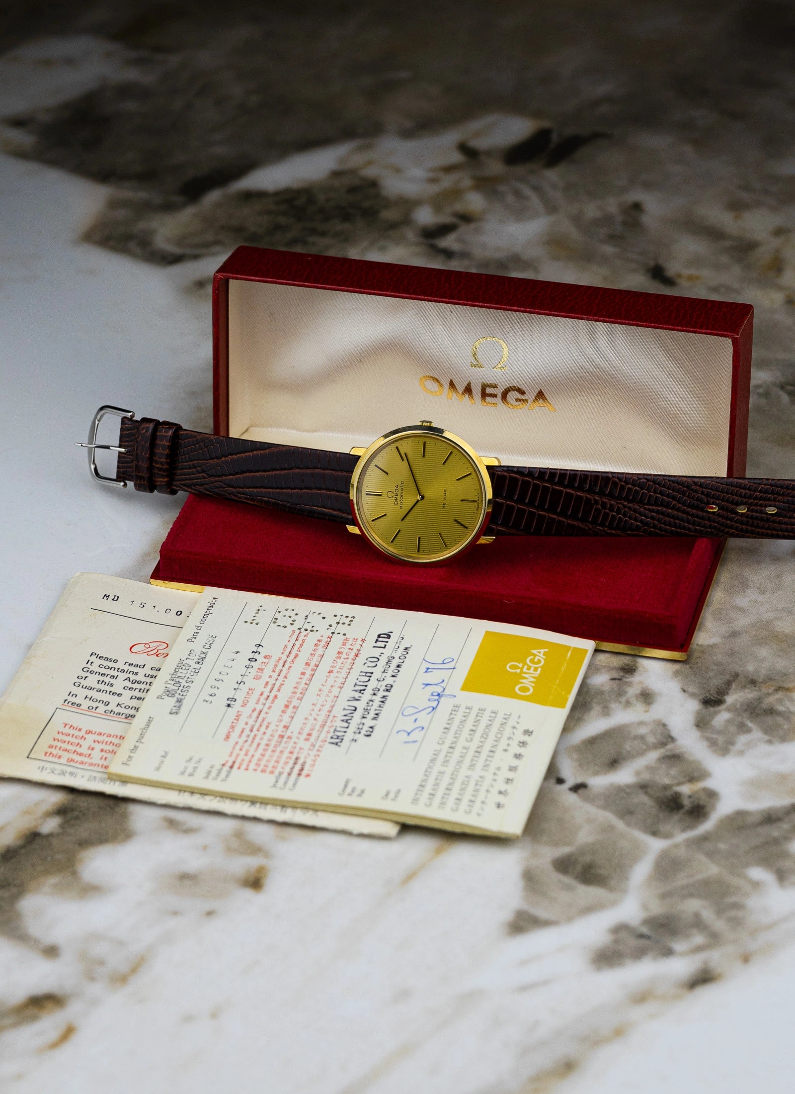 1973 Omega De Ville Tapestry Dial 151.0039 cal. 771 Serviced Full Set
