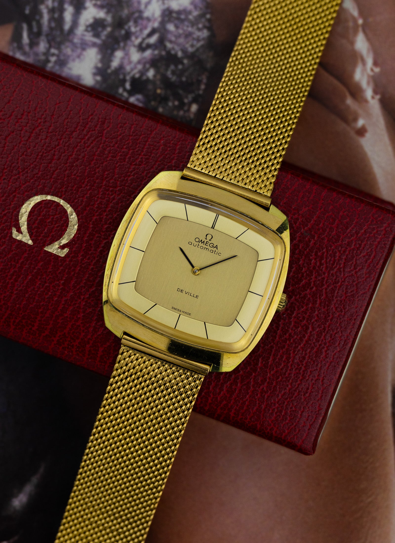 1970s Omega De Ville TV Dial 155.003 cal. 711 Box