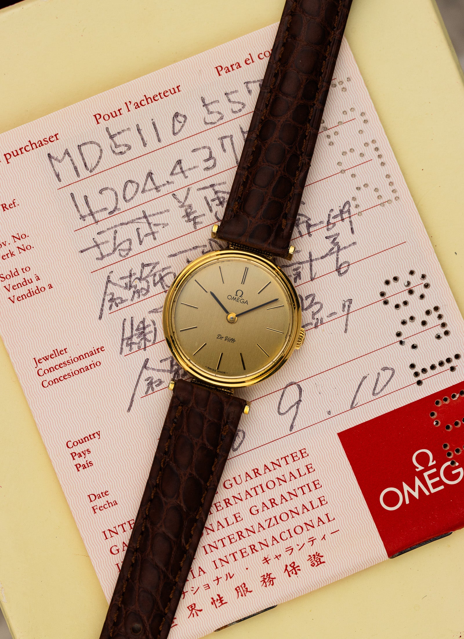 1979 Lady Omega De Ville 511.0557 cal. 625 Serviced Full Set